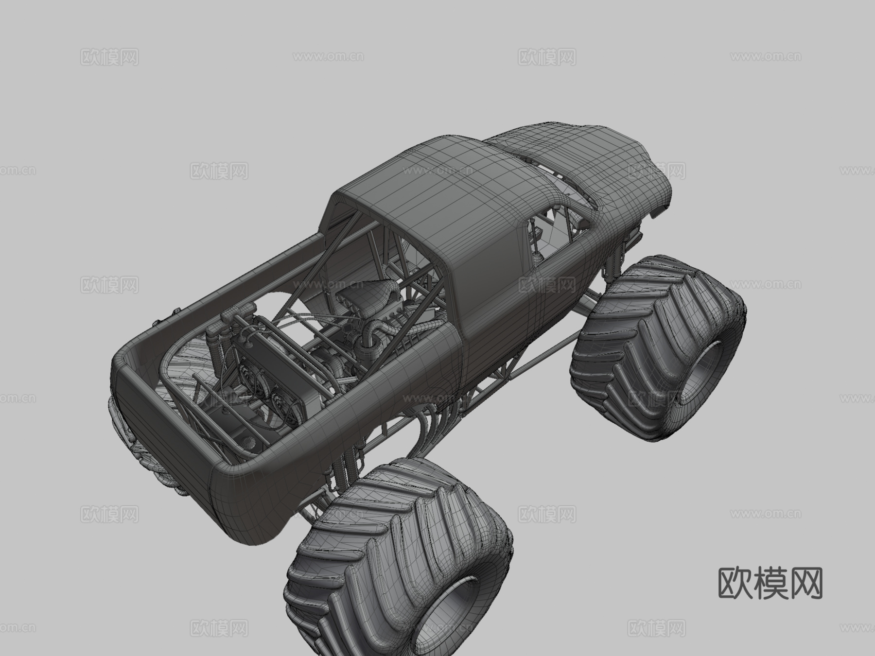钢爪可驾驶怪物卡车丛游戏1su模型