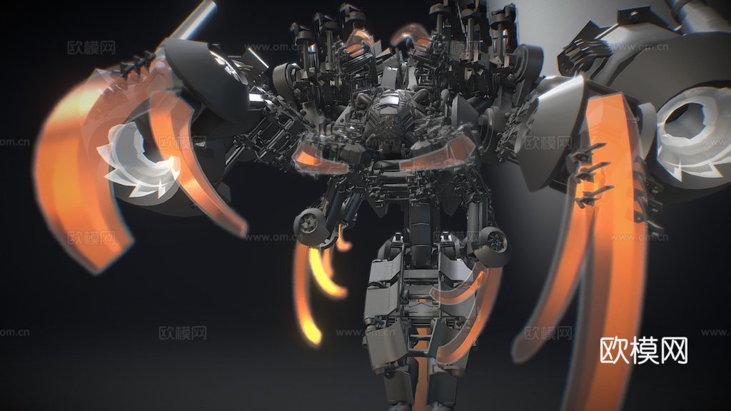 ZBrush 4R4如何使用插入网格绘制机甲.3su模型