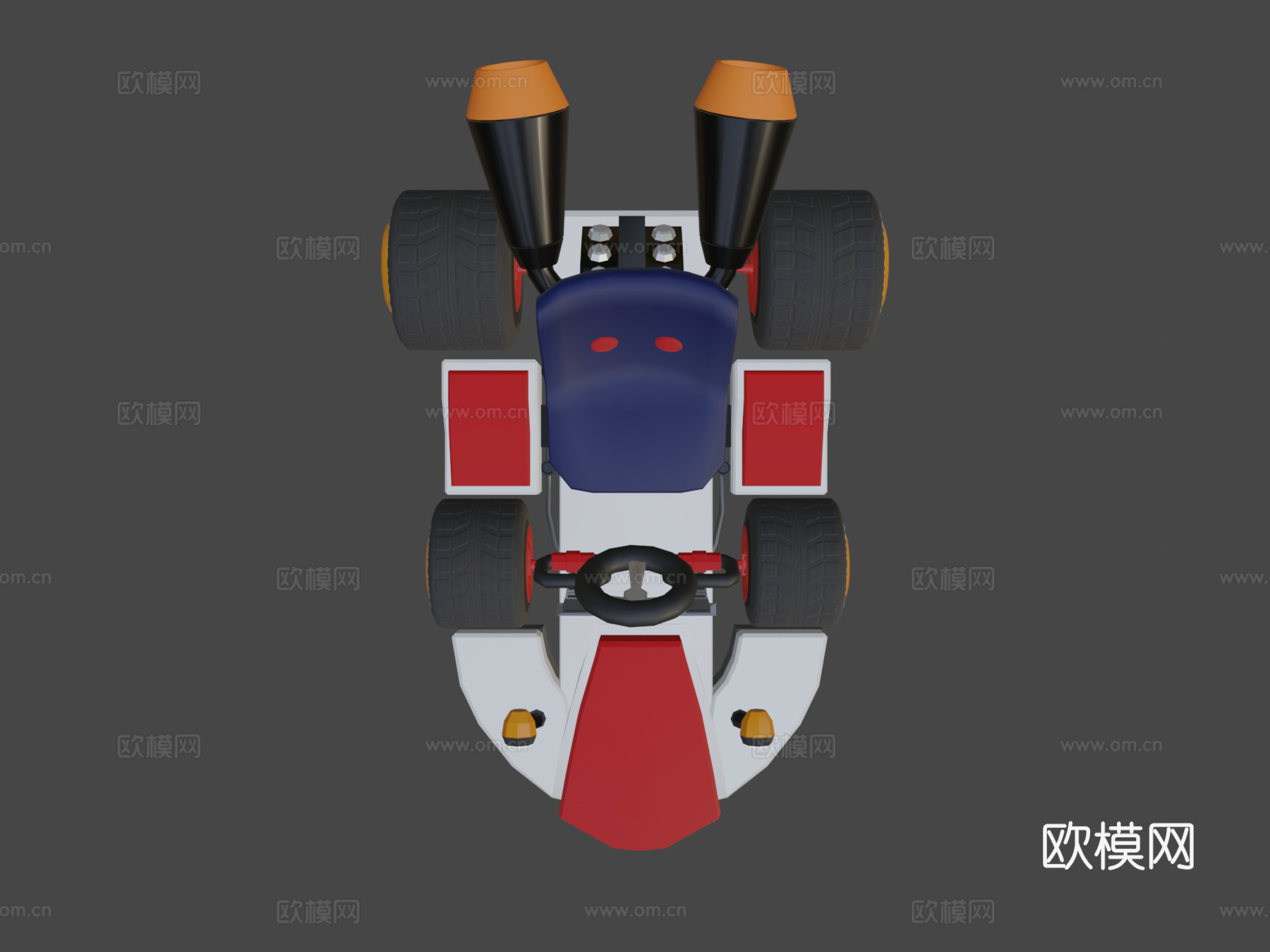 马里奥卡丁车su模型