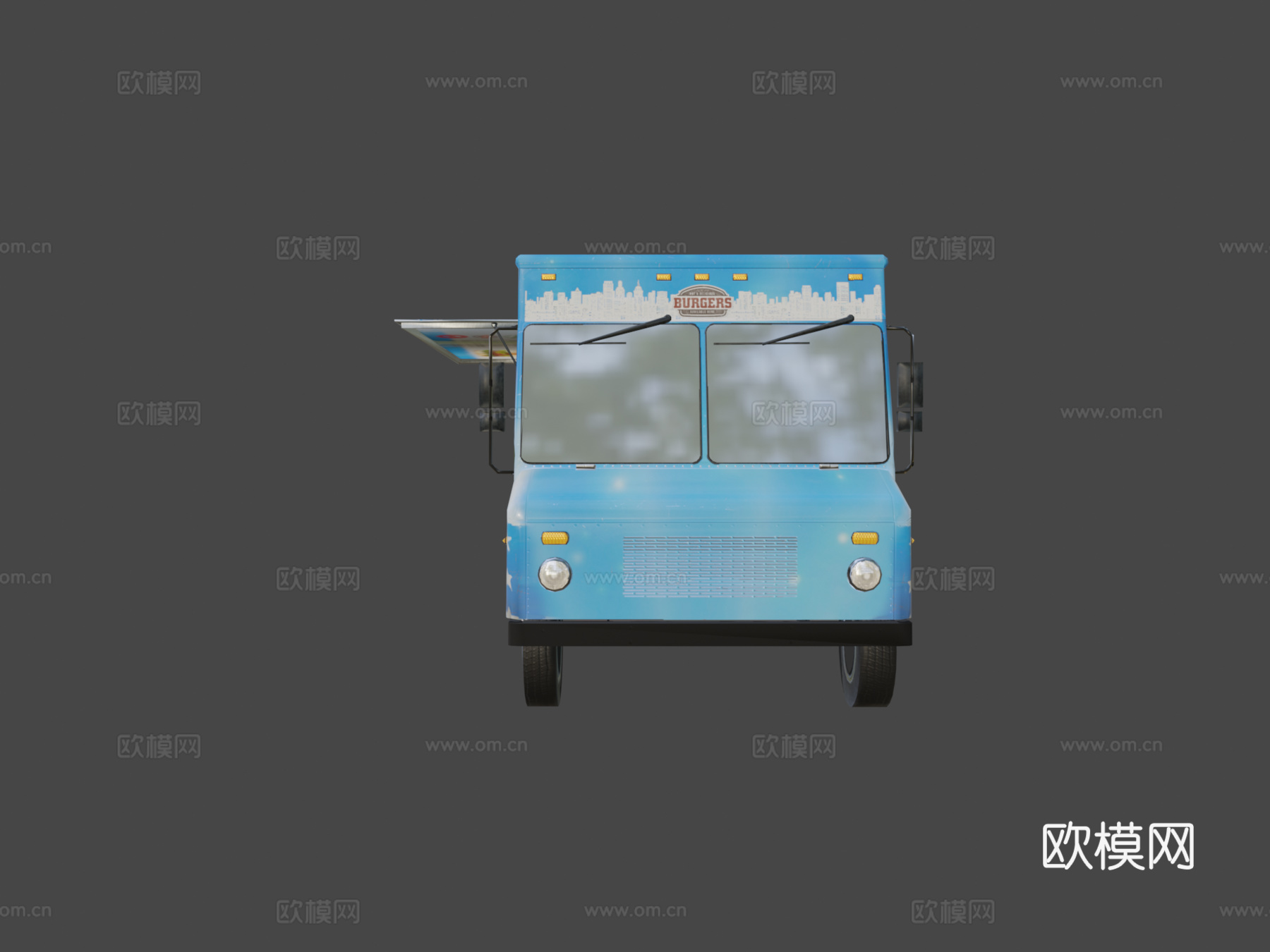 NASCAR 21点火福特E450食品步进车su模型