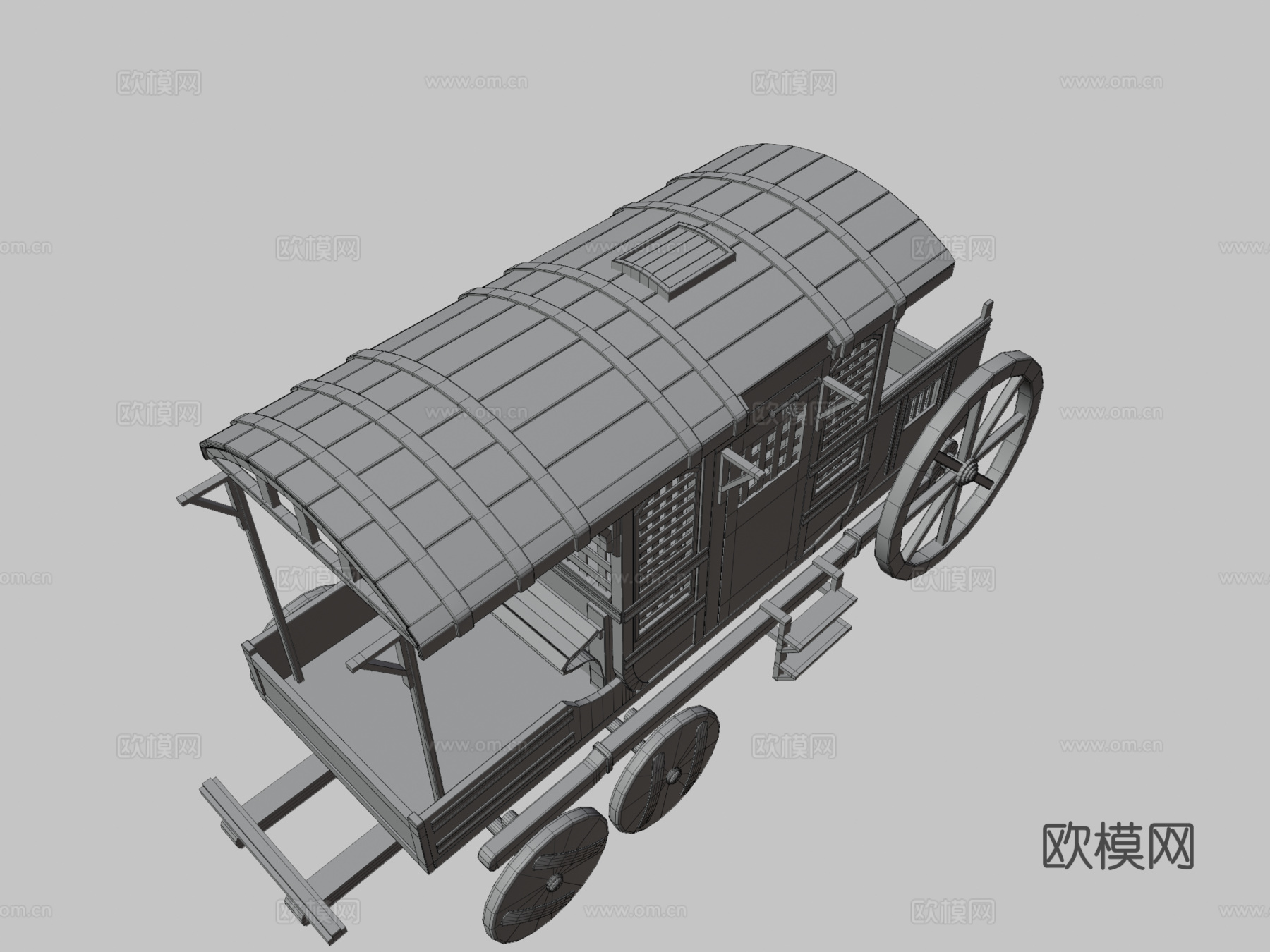 中世纪马车su模型