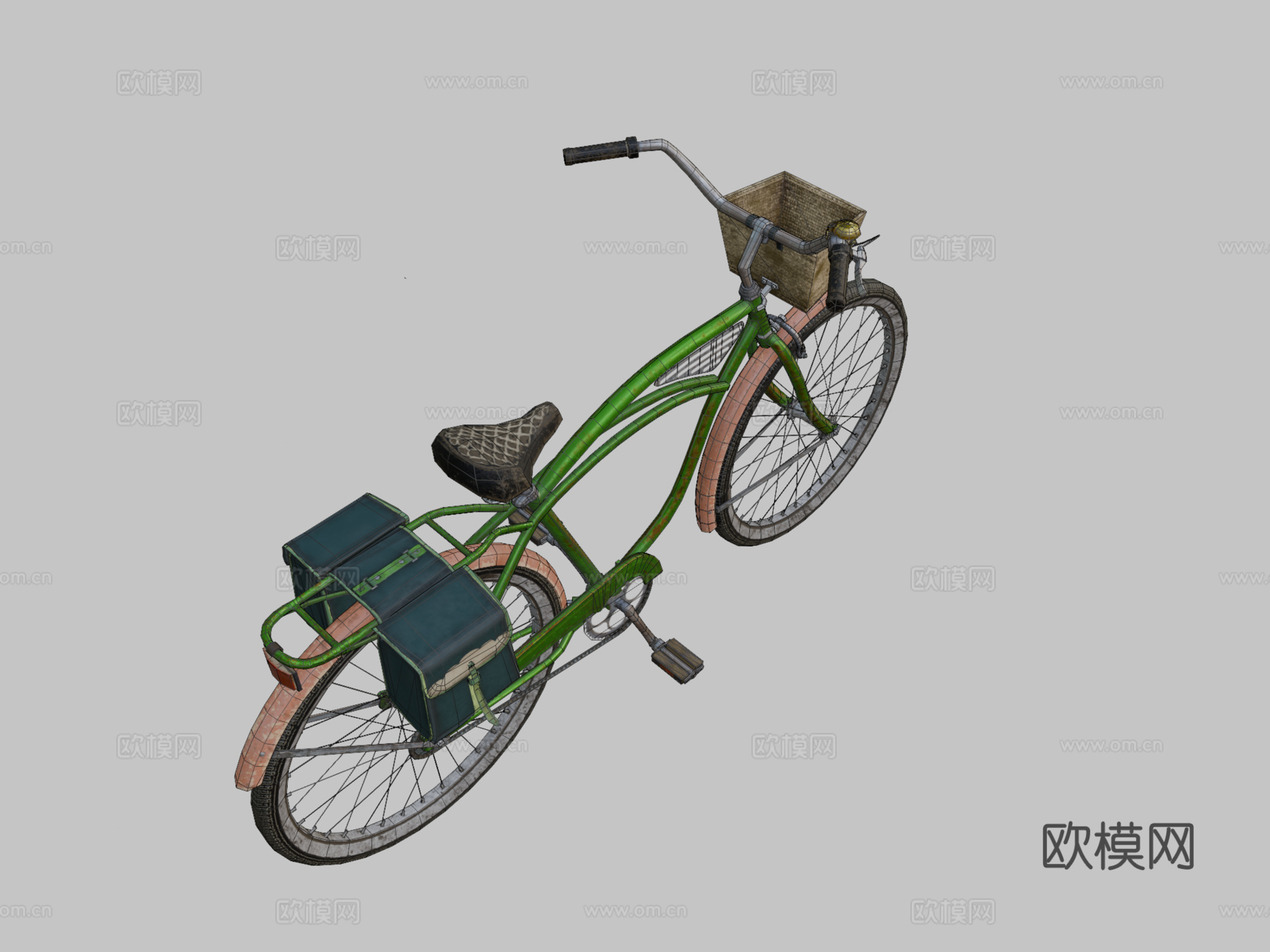 Schwinn巡洋舰自行车su模型