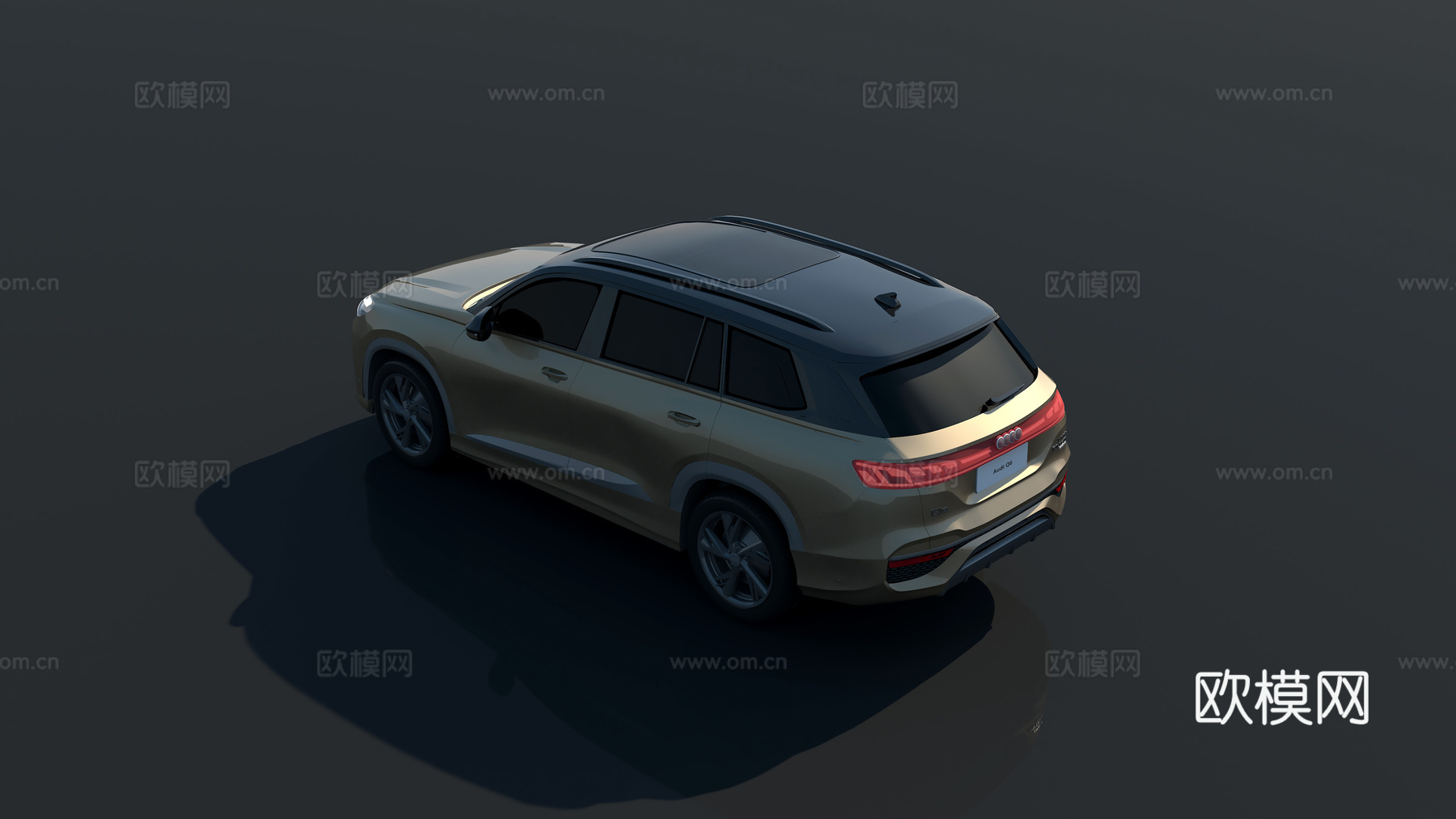 SUV汽车奥迪Q63d模型