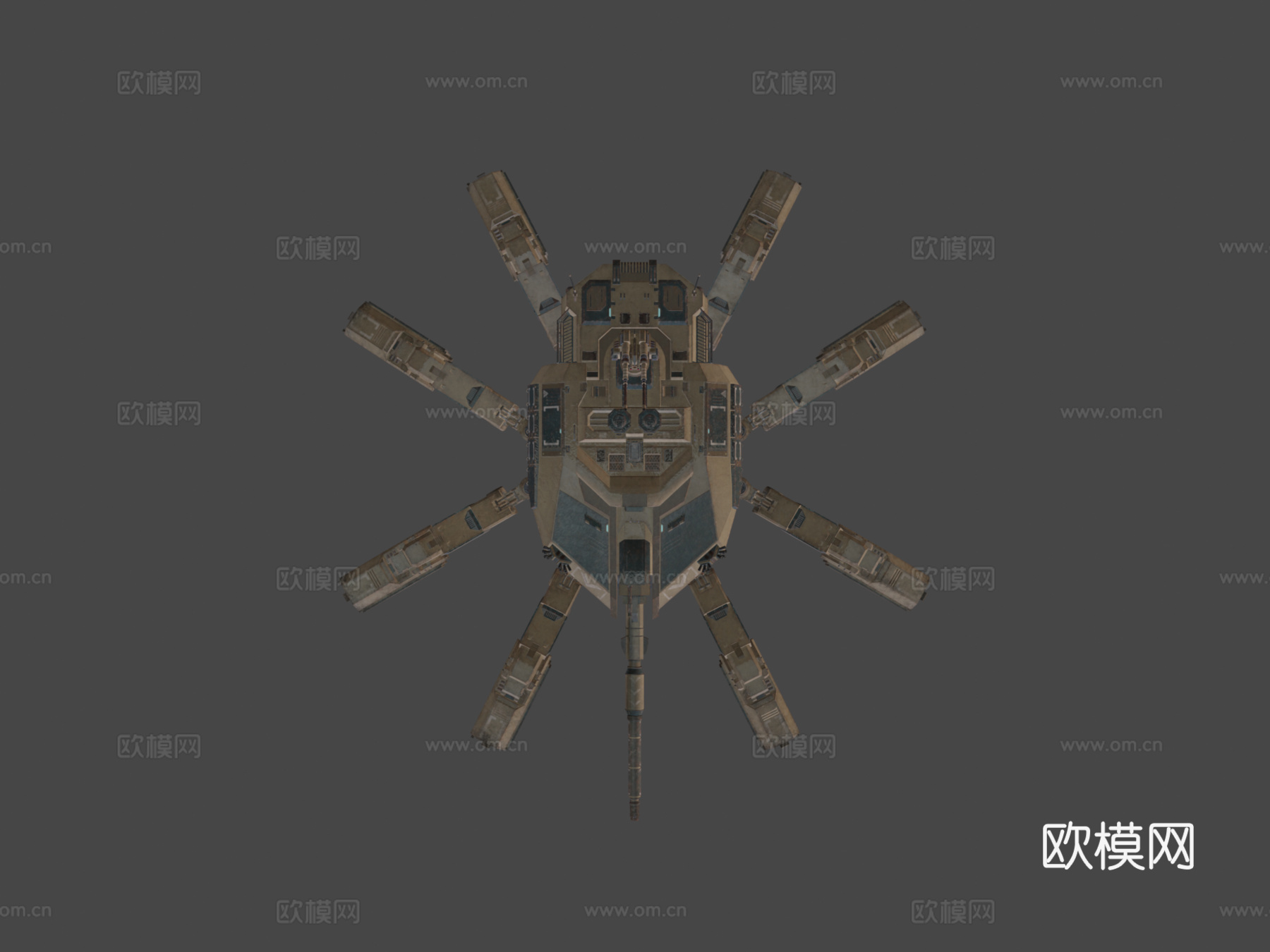 蜘蛛坦克su模型