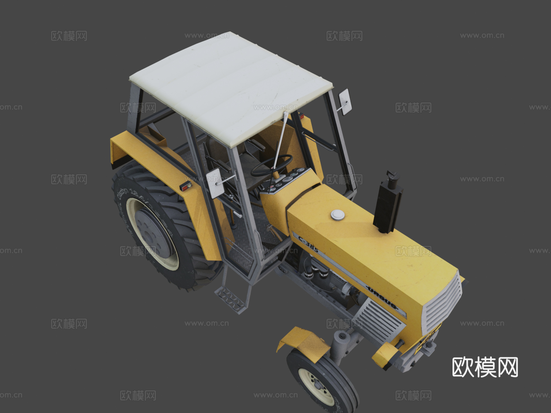 乌尔苏斯C385农用拖拉机su模型