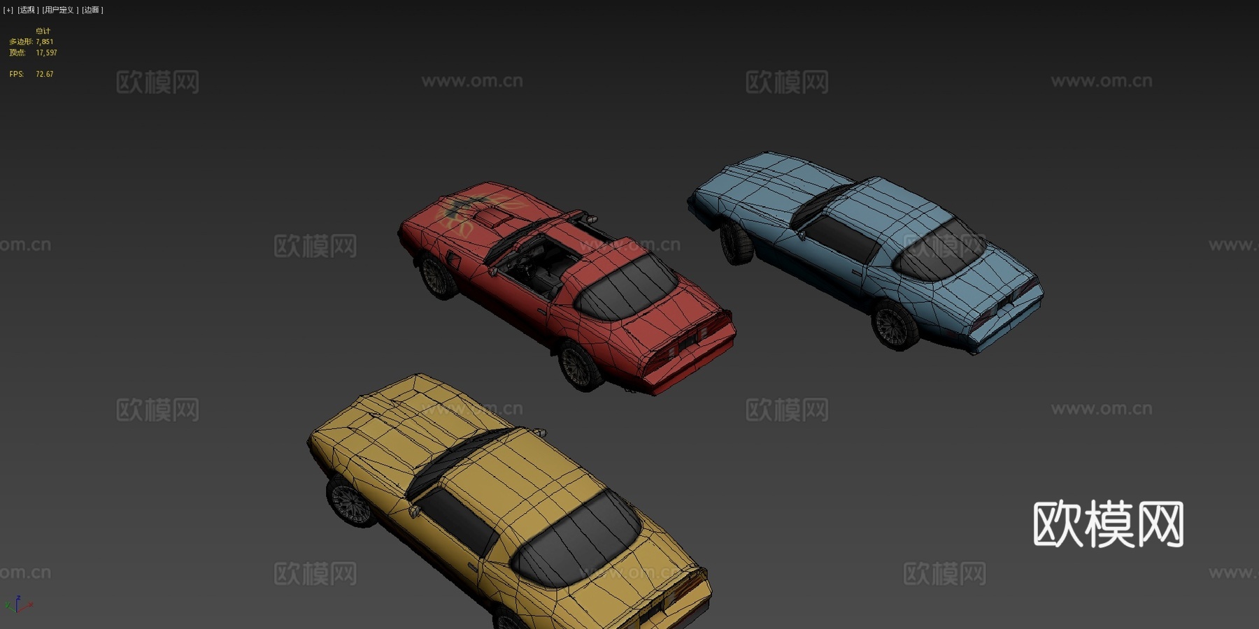 庞蒂亚克火鸟su模型