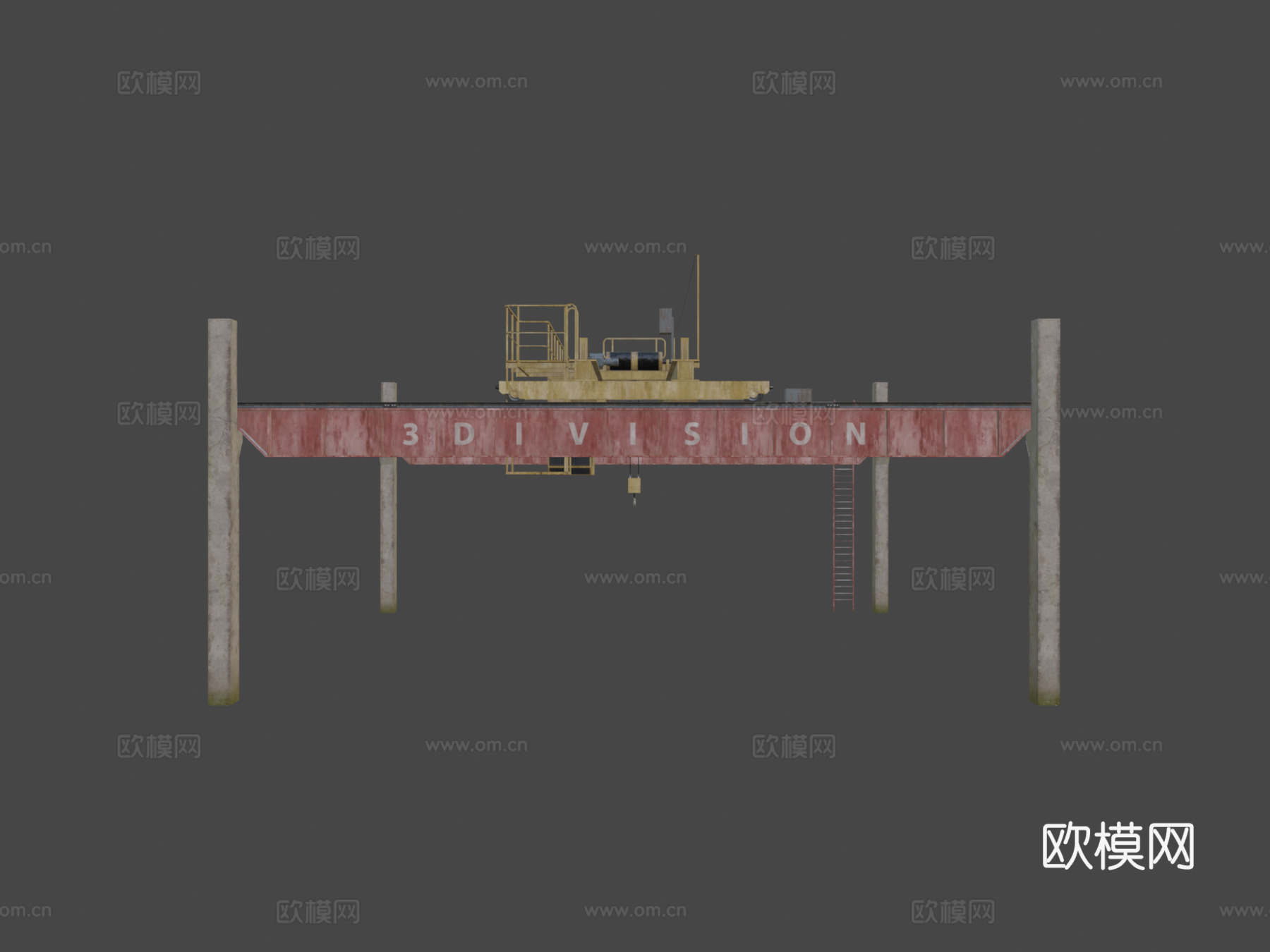 高架起重机su模型