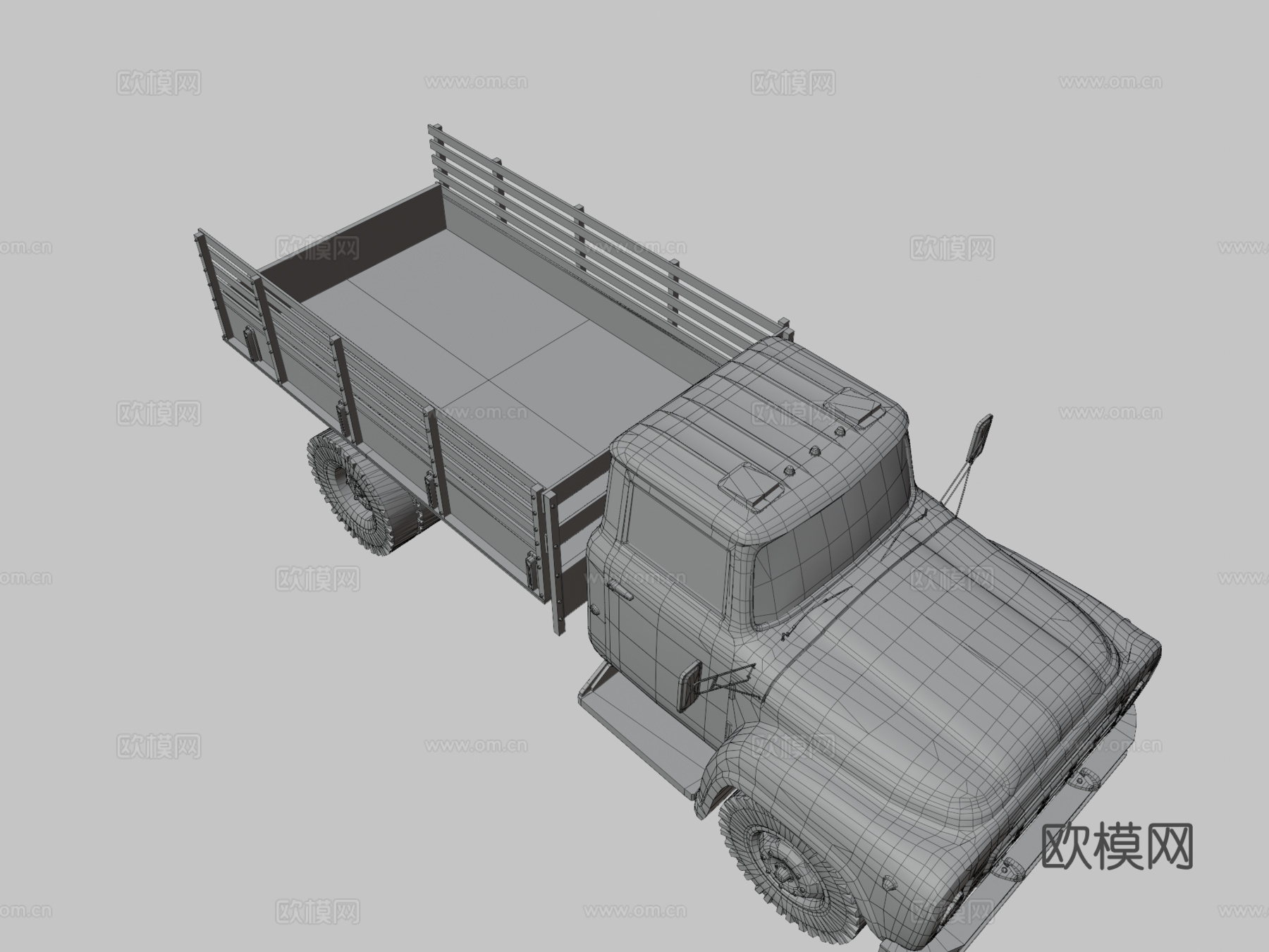 ZIL 130车身低多边形su模型