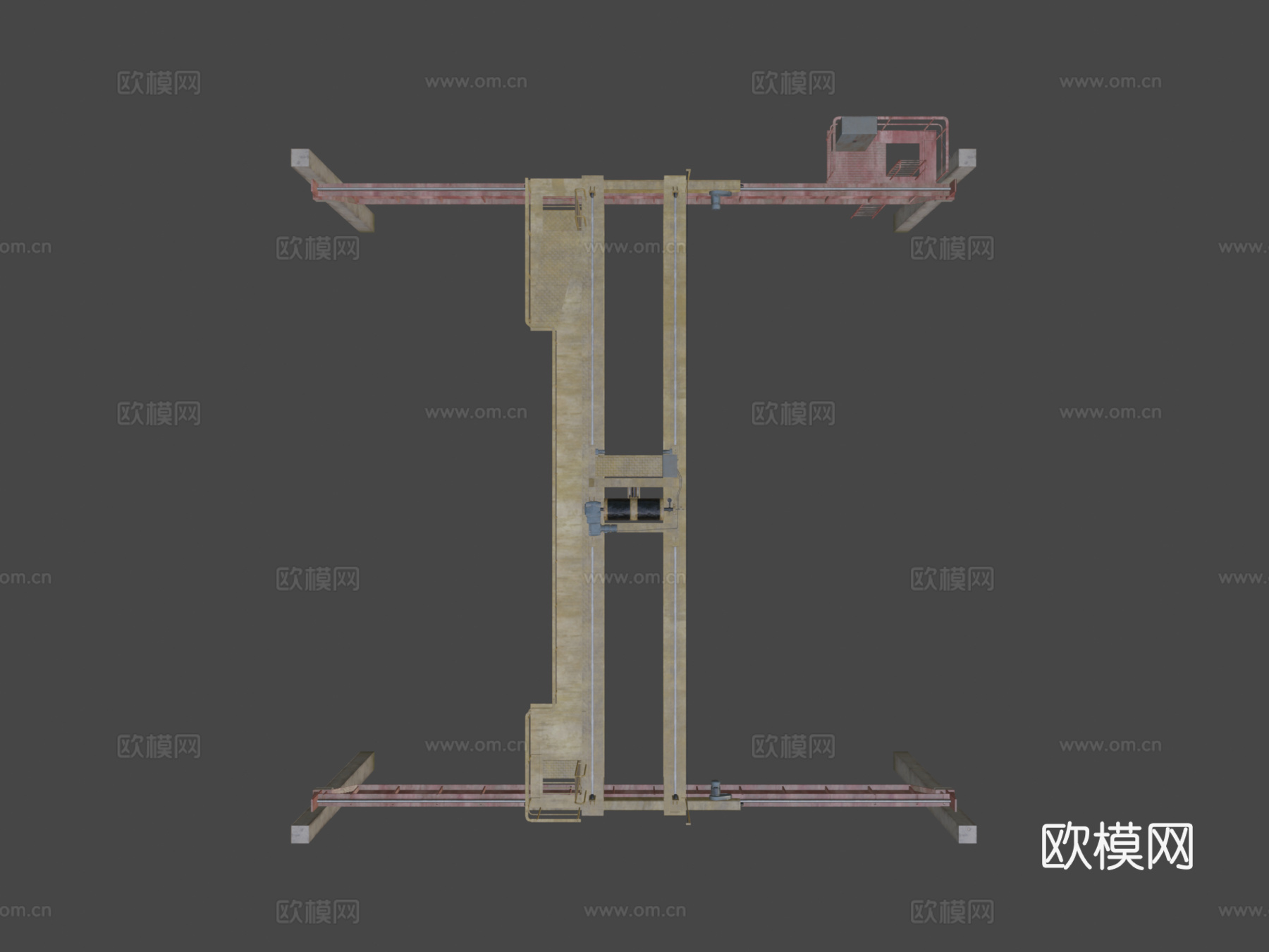 高架起重机su模型