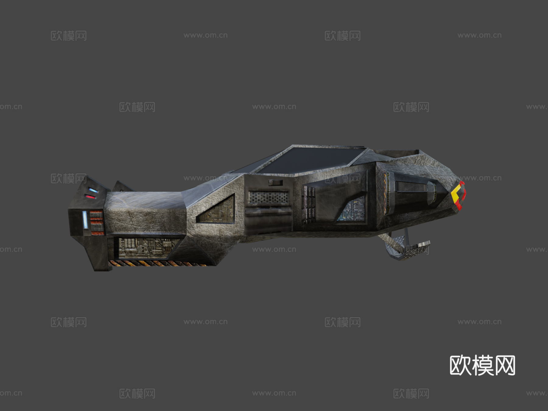 赛博朋克异世界警察拦截器su模型