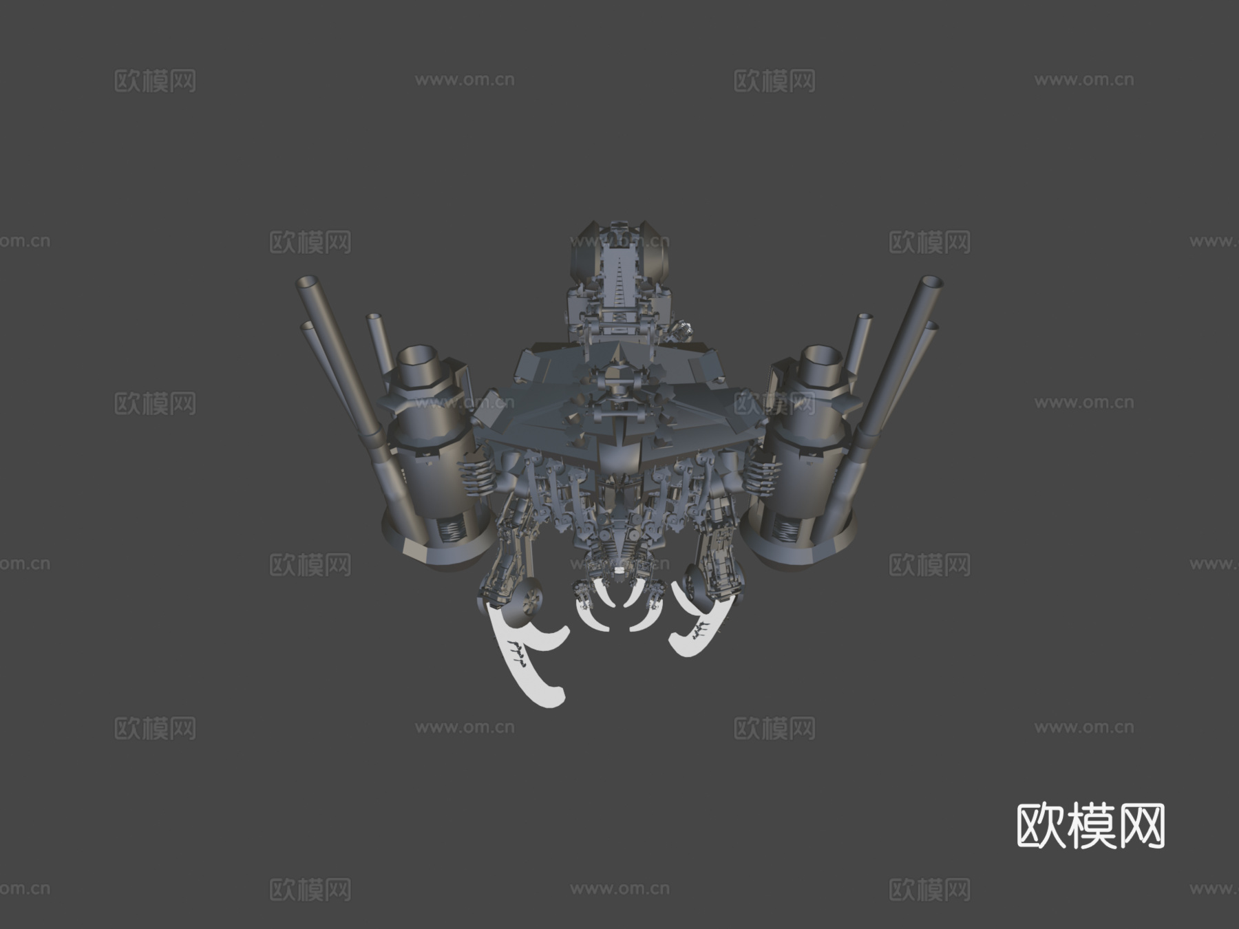 ZBrush 4R4如何使用插入网格绘制机甲.3su模型