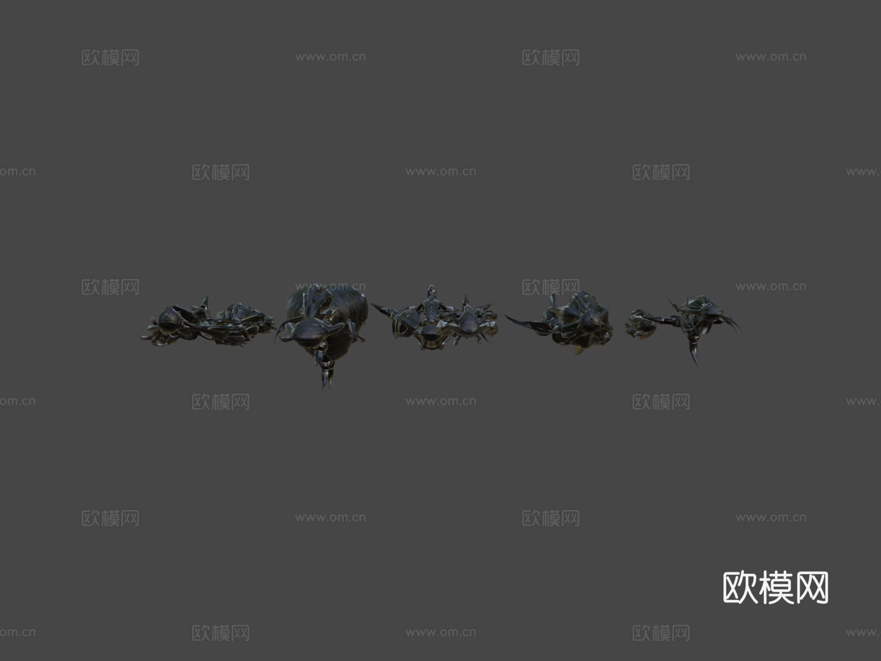 太空船建造者7异形主题su模型