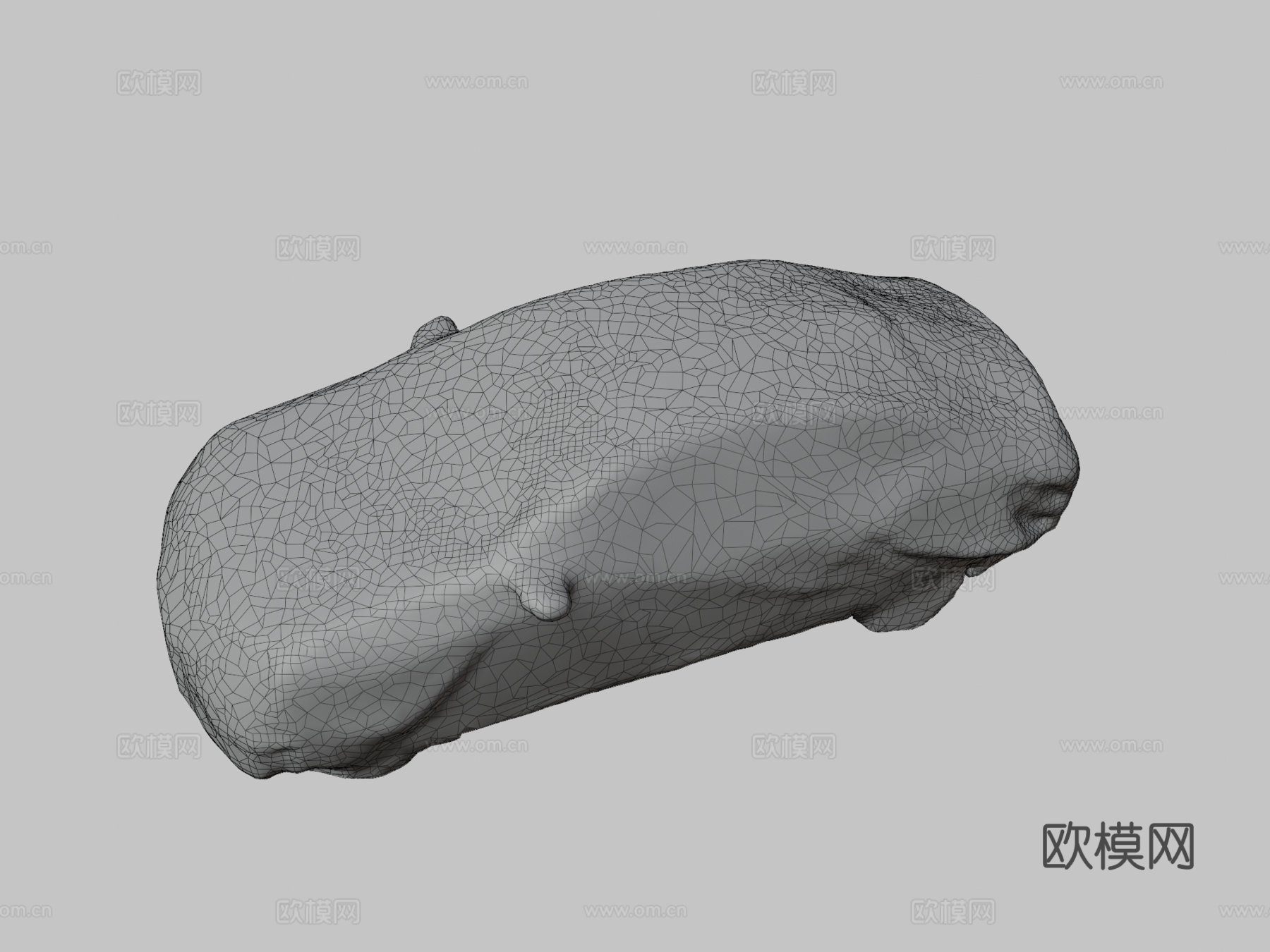 覆盖灰色布料的车2su模型