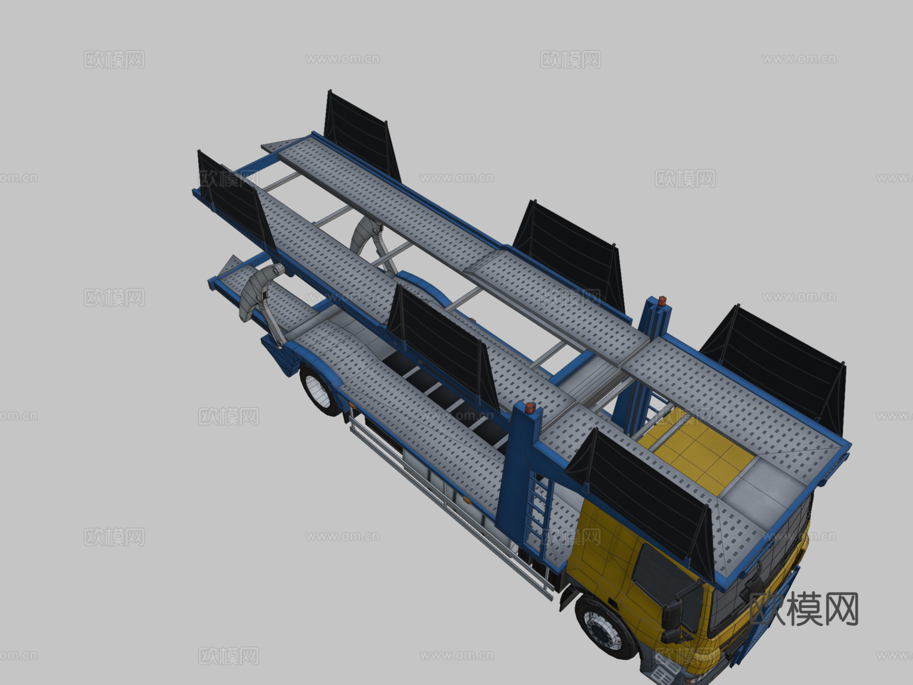 汽车运输卡车su模型