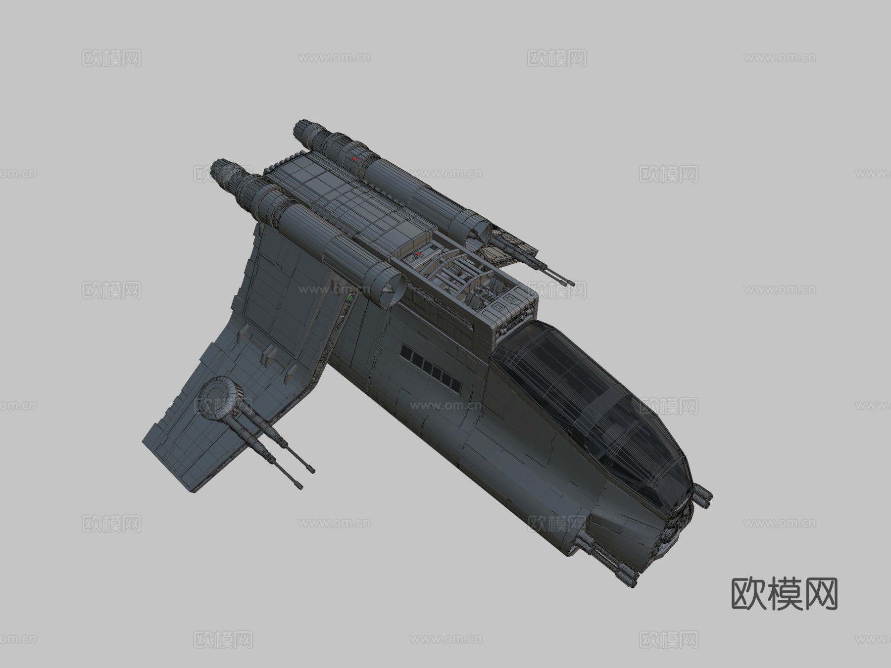 星球大战共和国登陆舰su模型