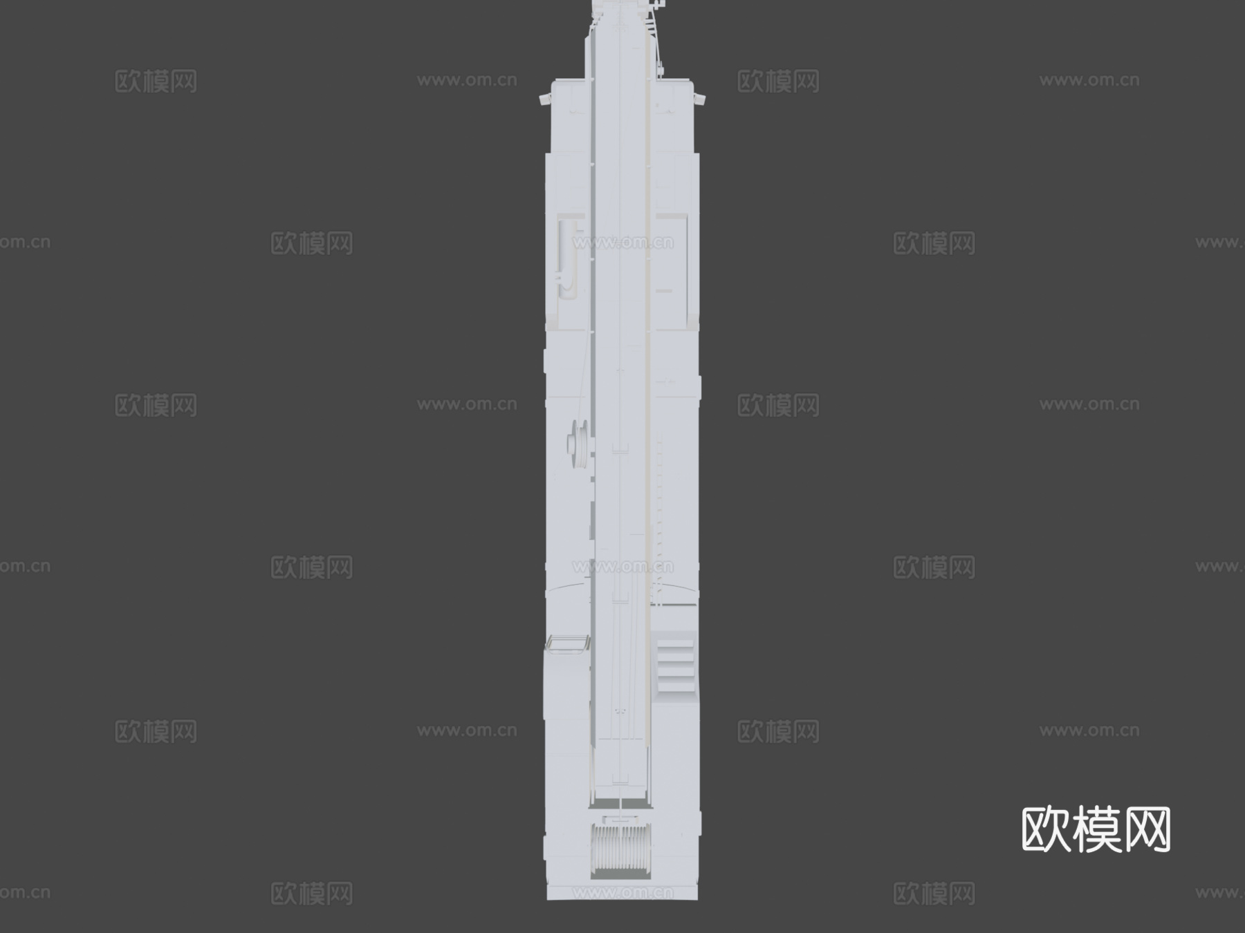 移动起重机su模型