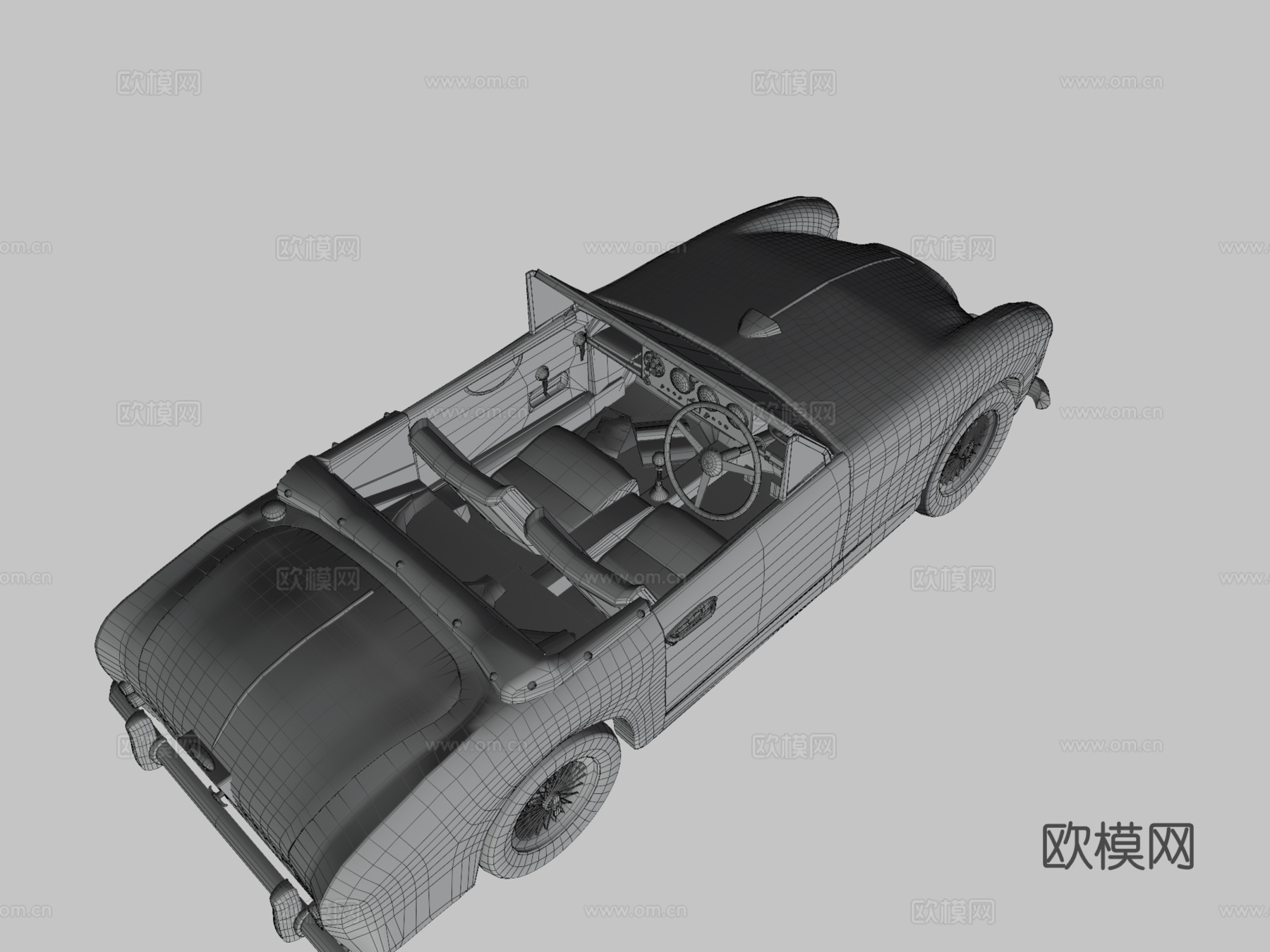 阿斯顿·马丁DB24敞篷1955进行中su模型