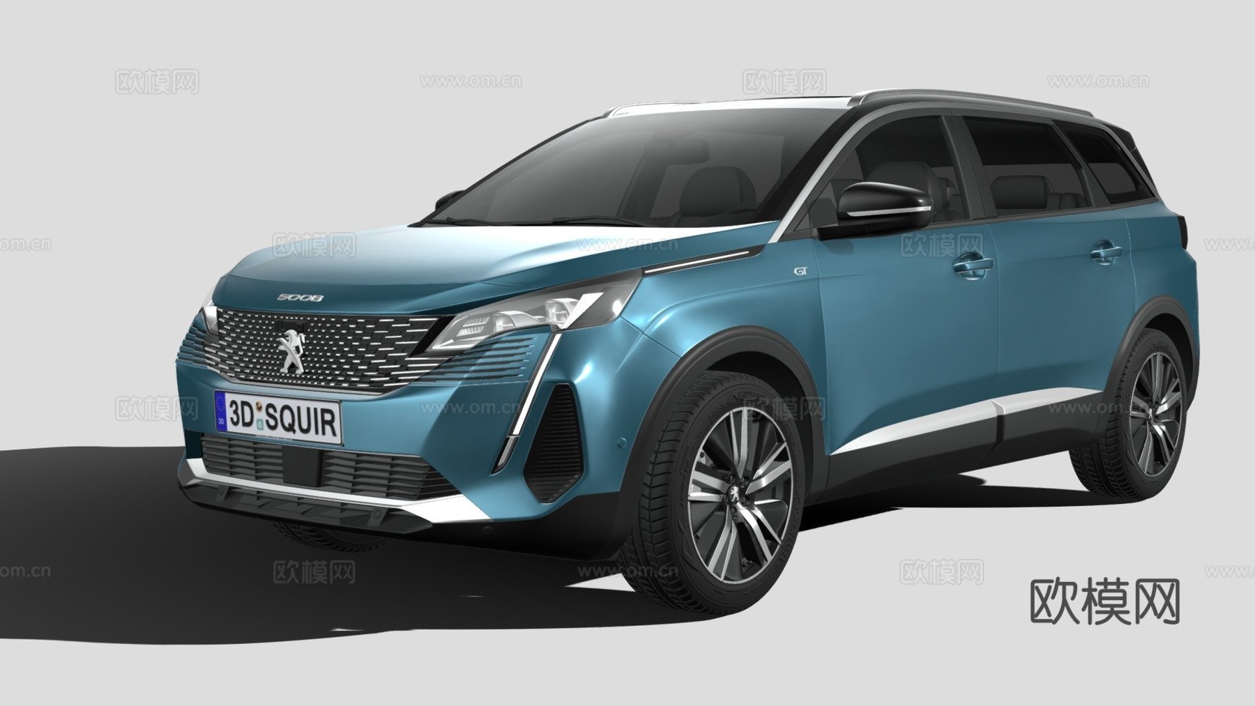 标致5008 2021款su模型