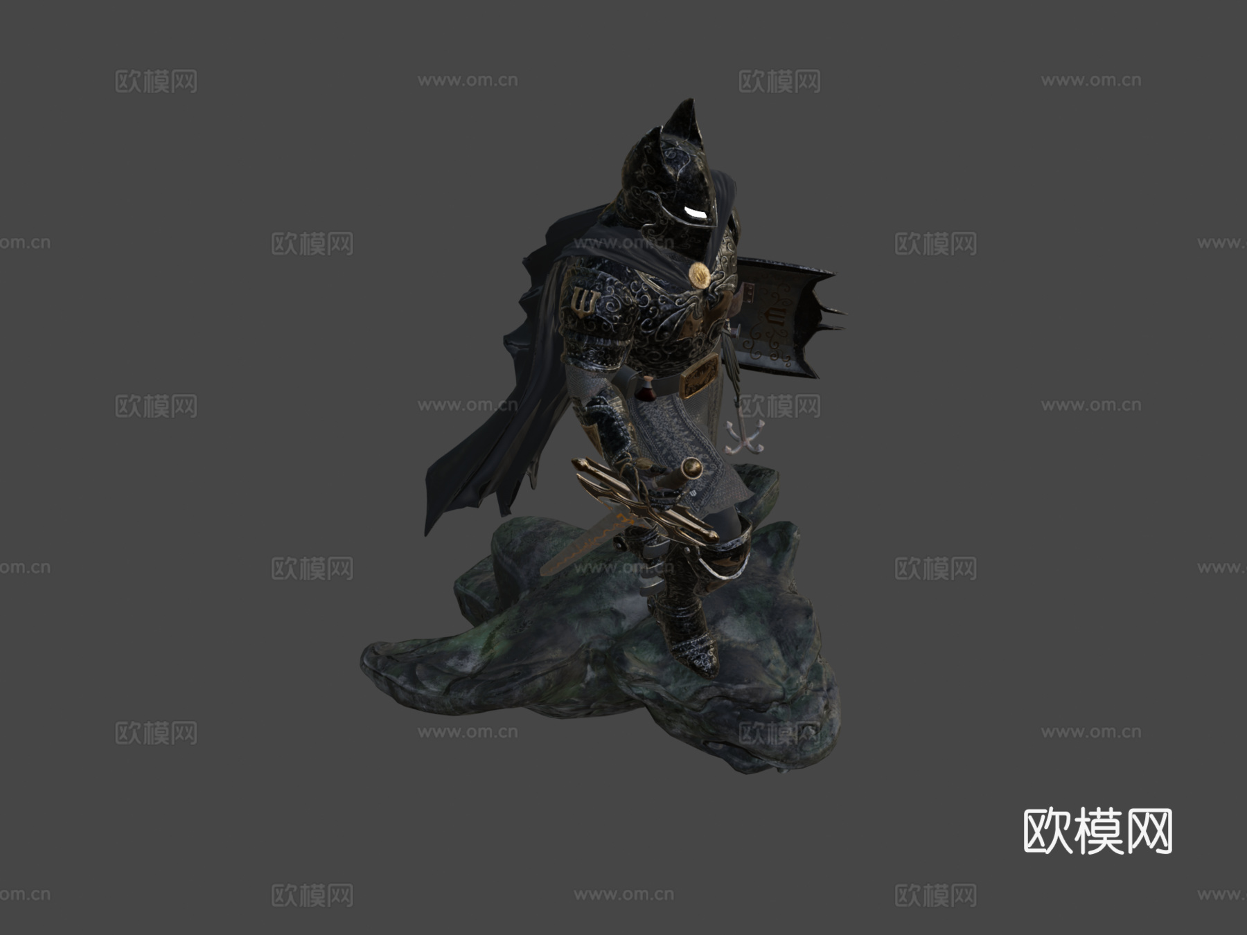 蝙蝠中世纪骑士su模型