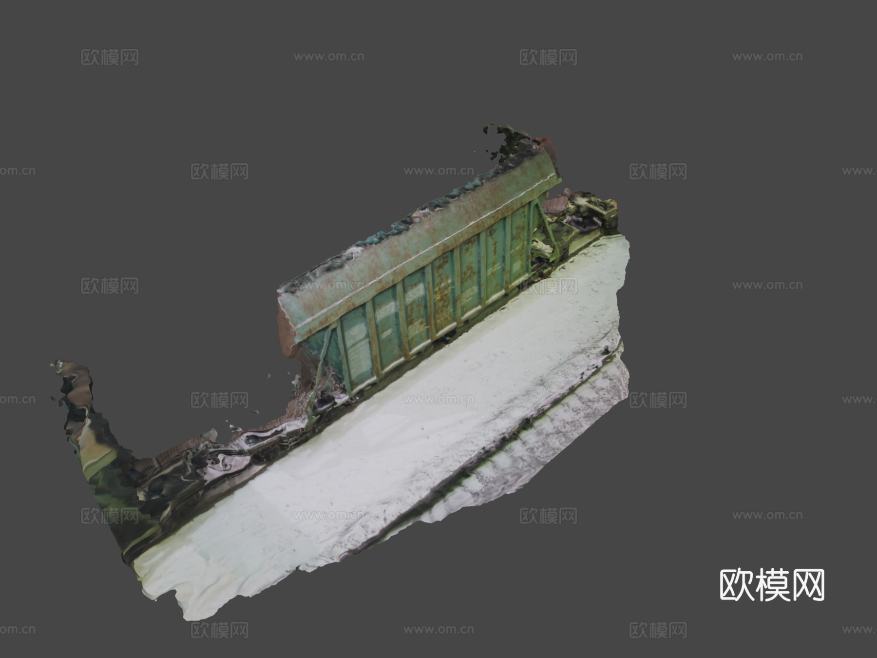 火车站 车厢su模型