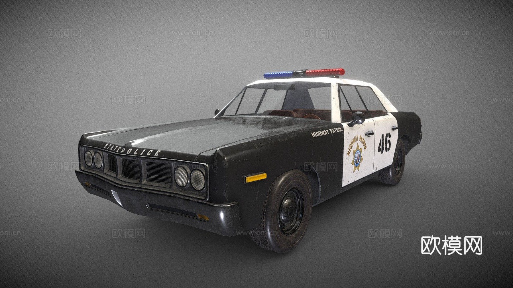 道奇Polarao 1969警车su模型