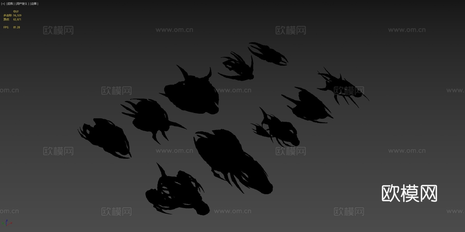 太空船建造者7异形主题su模型