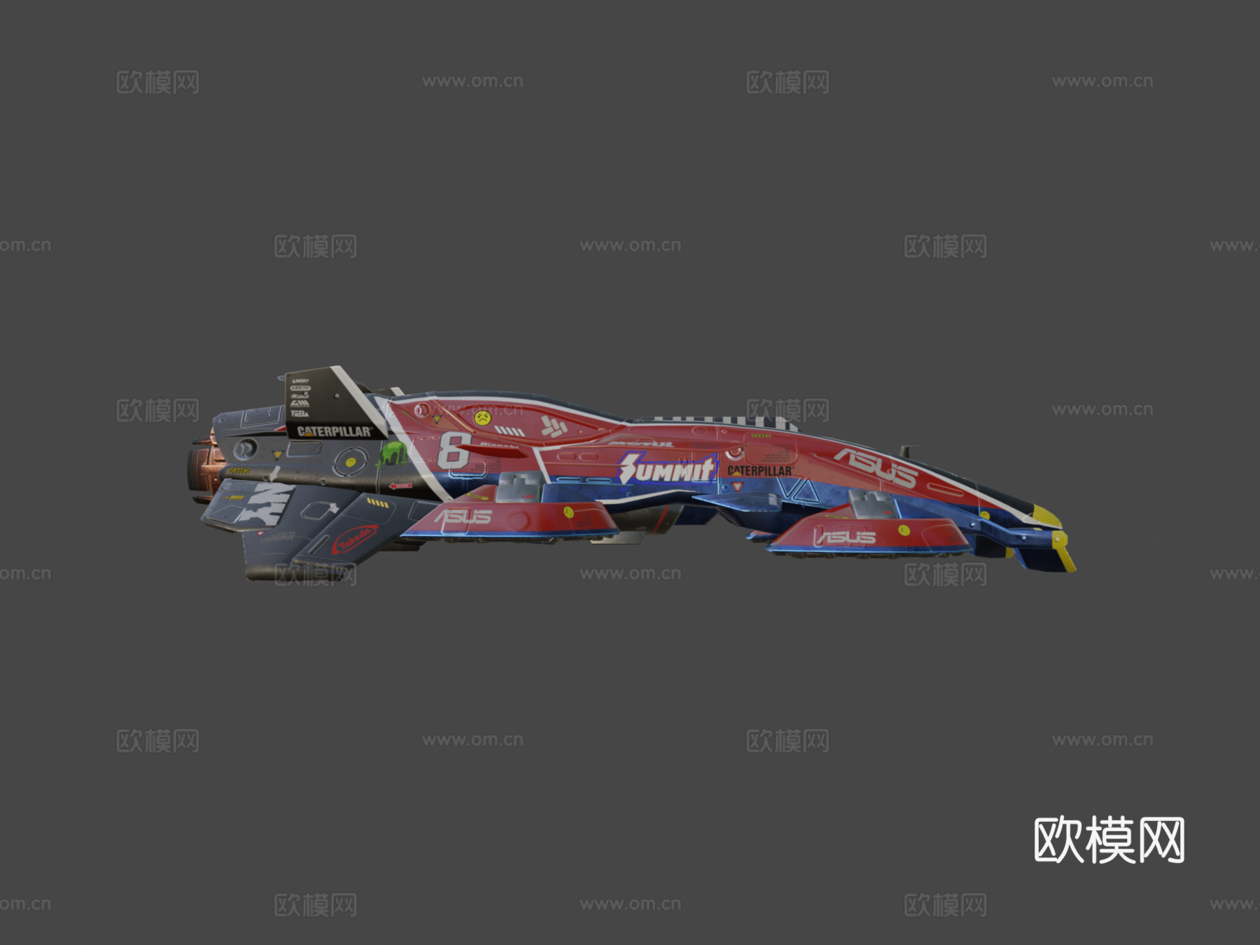 SSR太空船竞速su模型