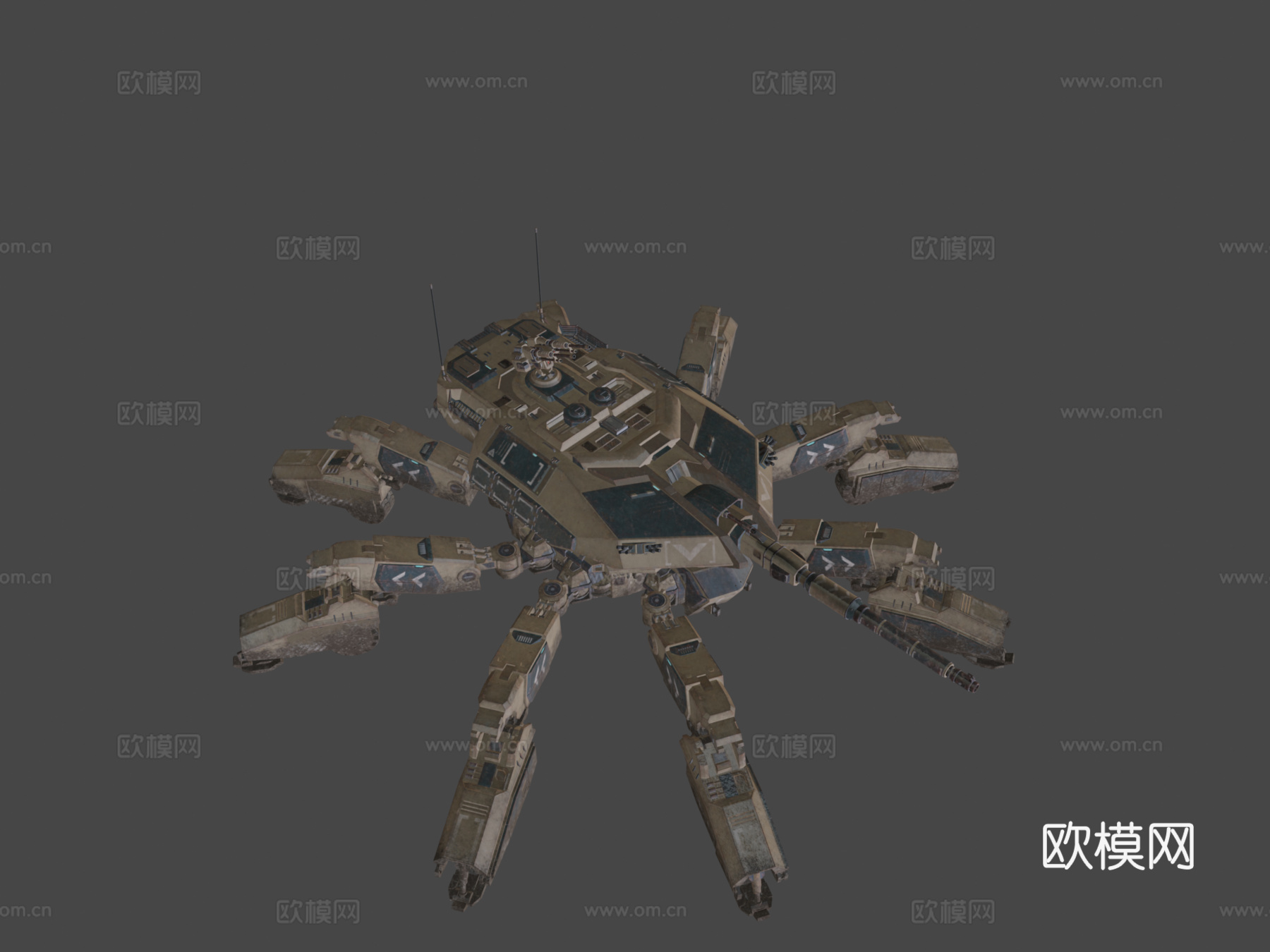 蜘蛛坦克su模型