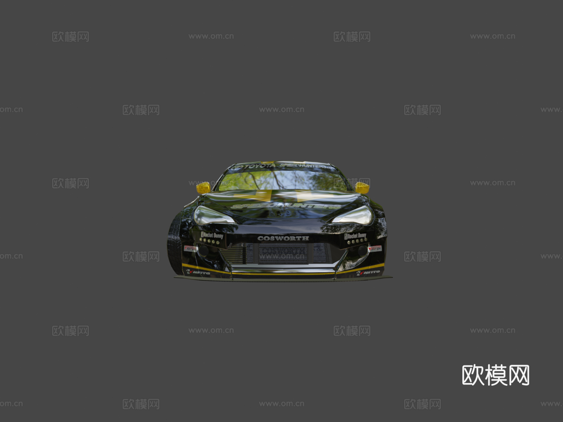 极品飞车粉丝艺术丰田GT86火箭兔车身套件su模型