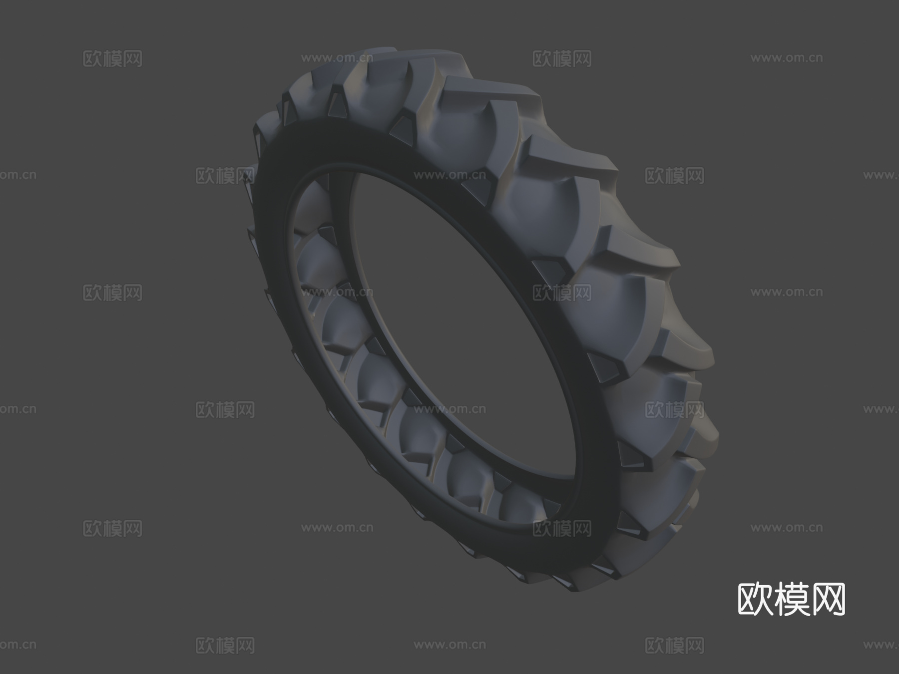 拖拉机轮胎su模型