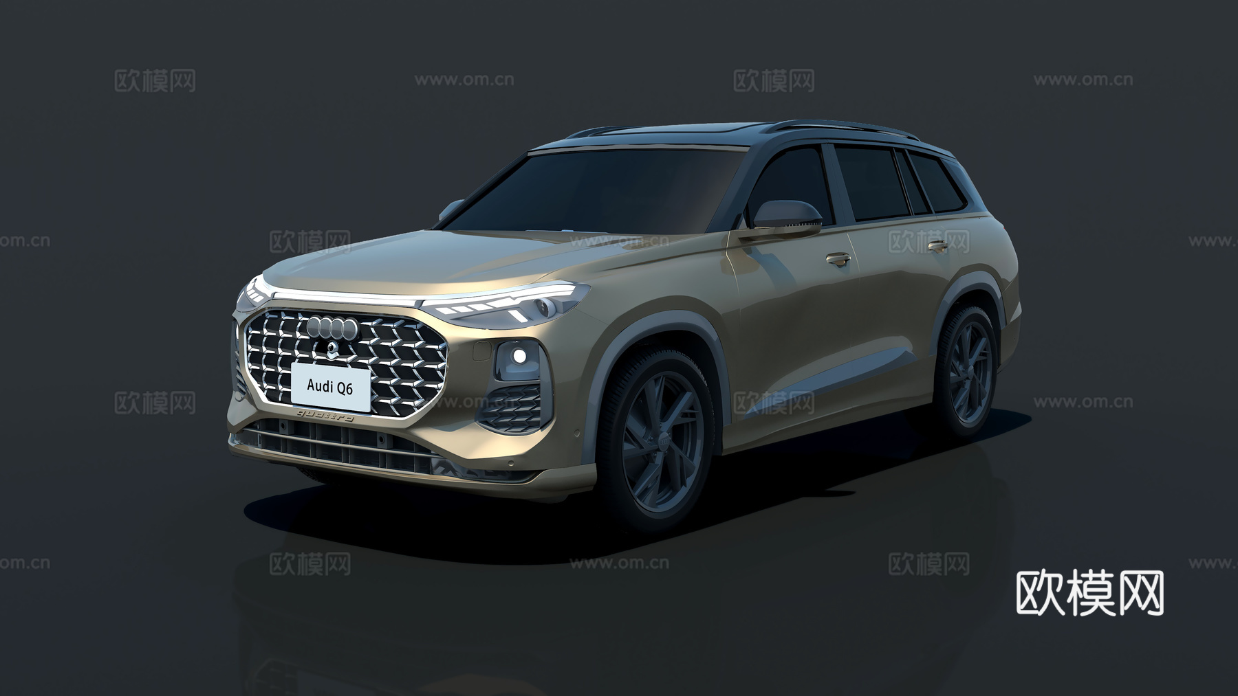 SUV汽车奥迪Q63d模型