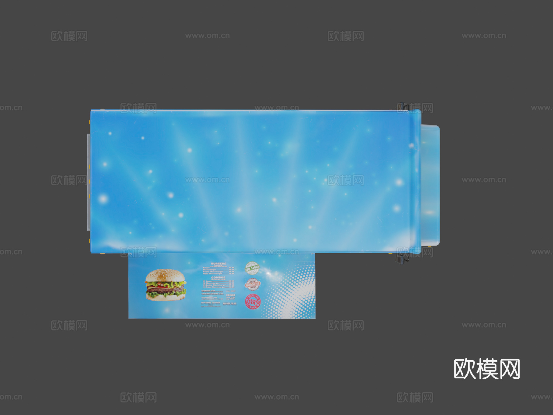 NASCAR 21点火福特E450食品步进车su模型