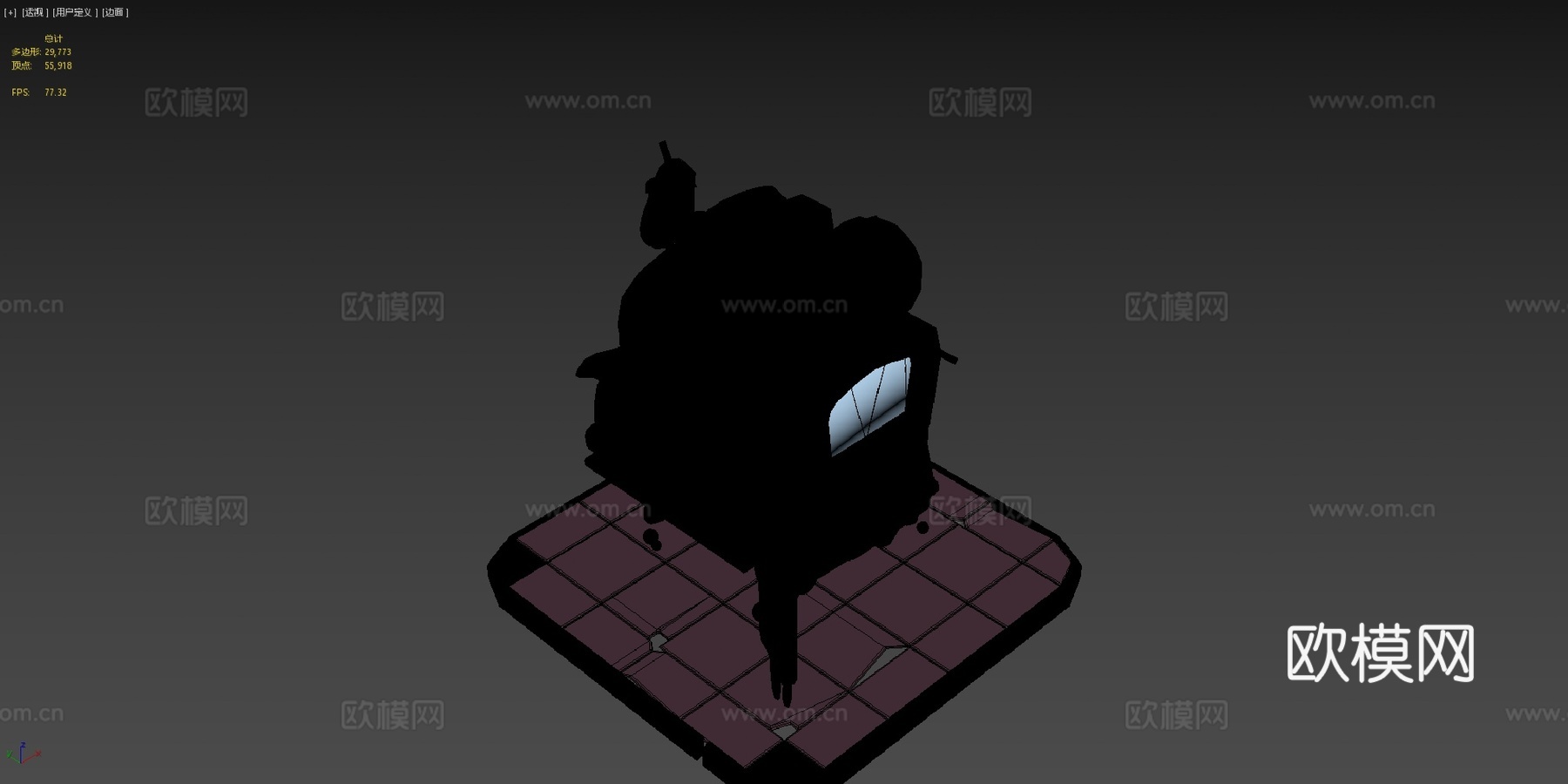 未来食品卡车su模型