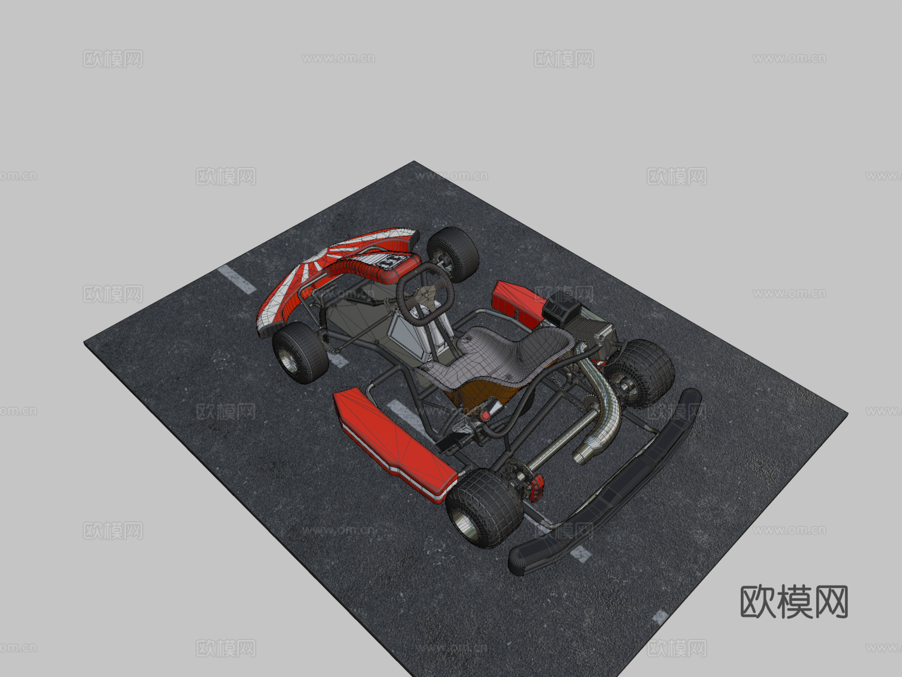 卡丁车su模型