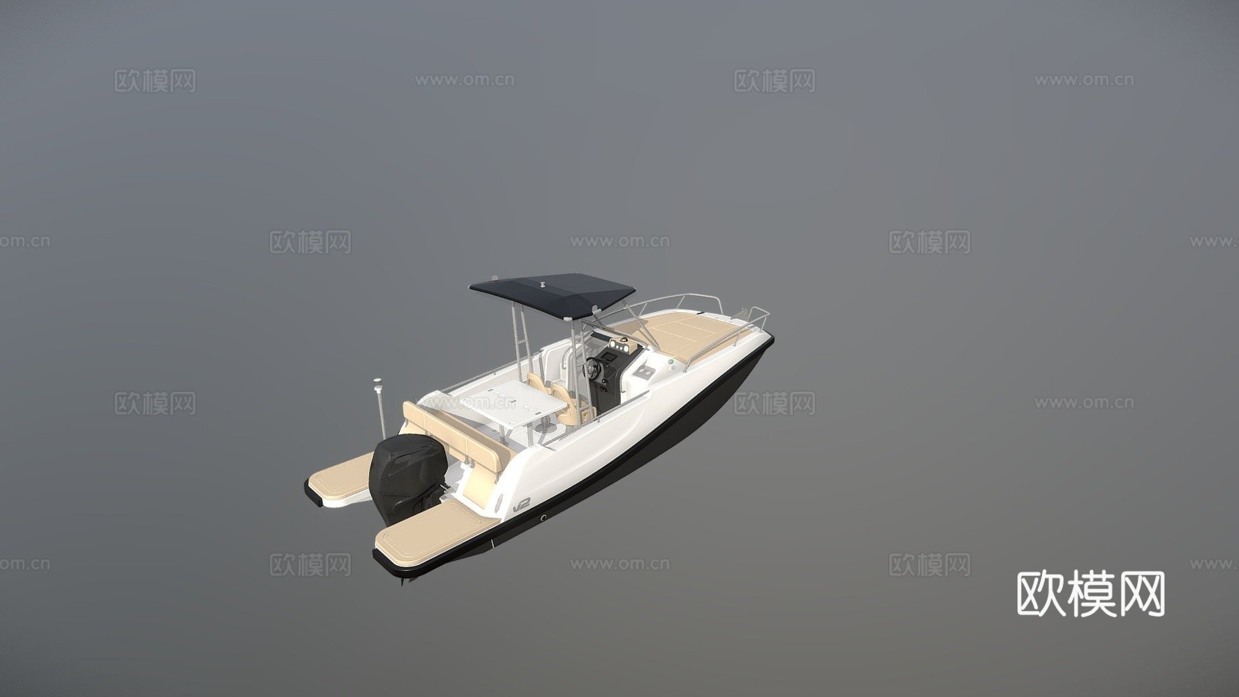 V2船7.0阳光甲板su模型