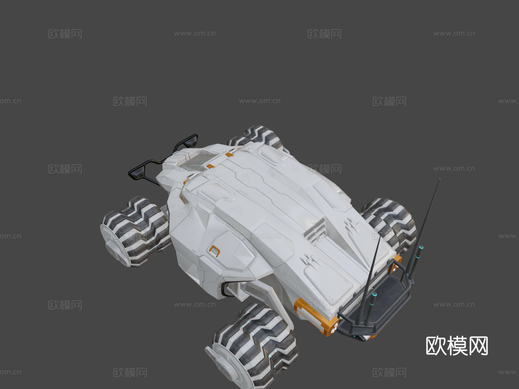 科幻越野车su模型
