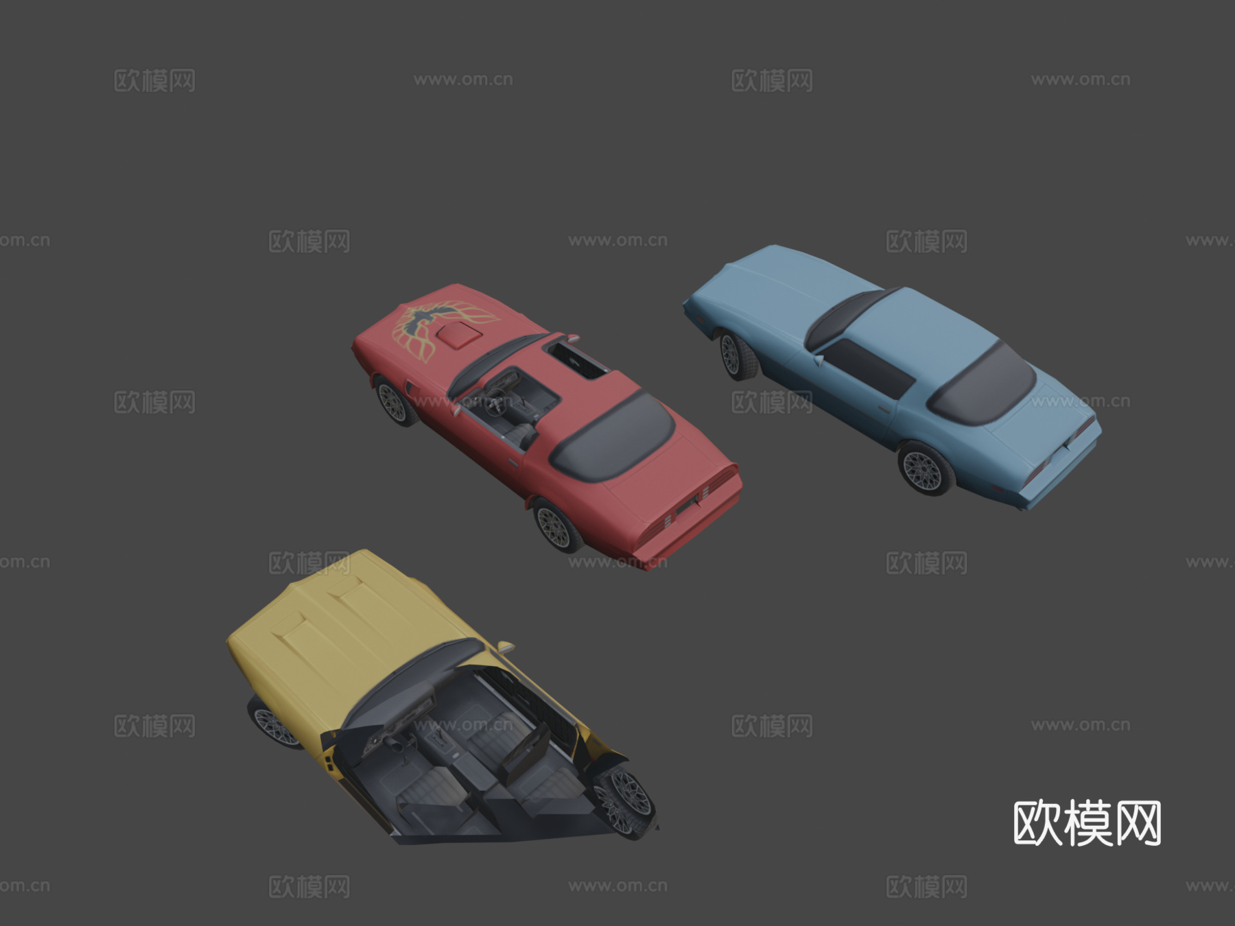 庞蒂亚克火鸟su模型