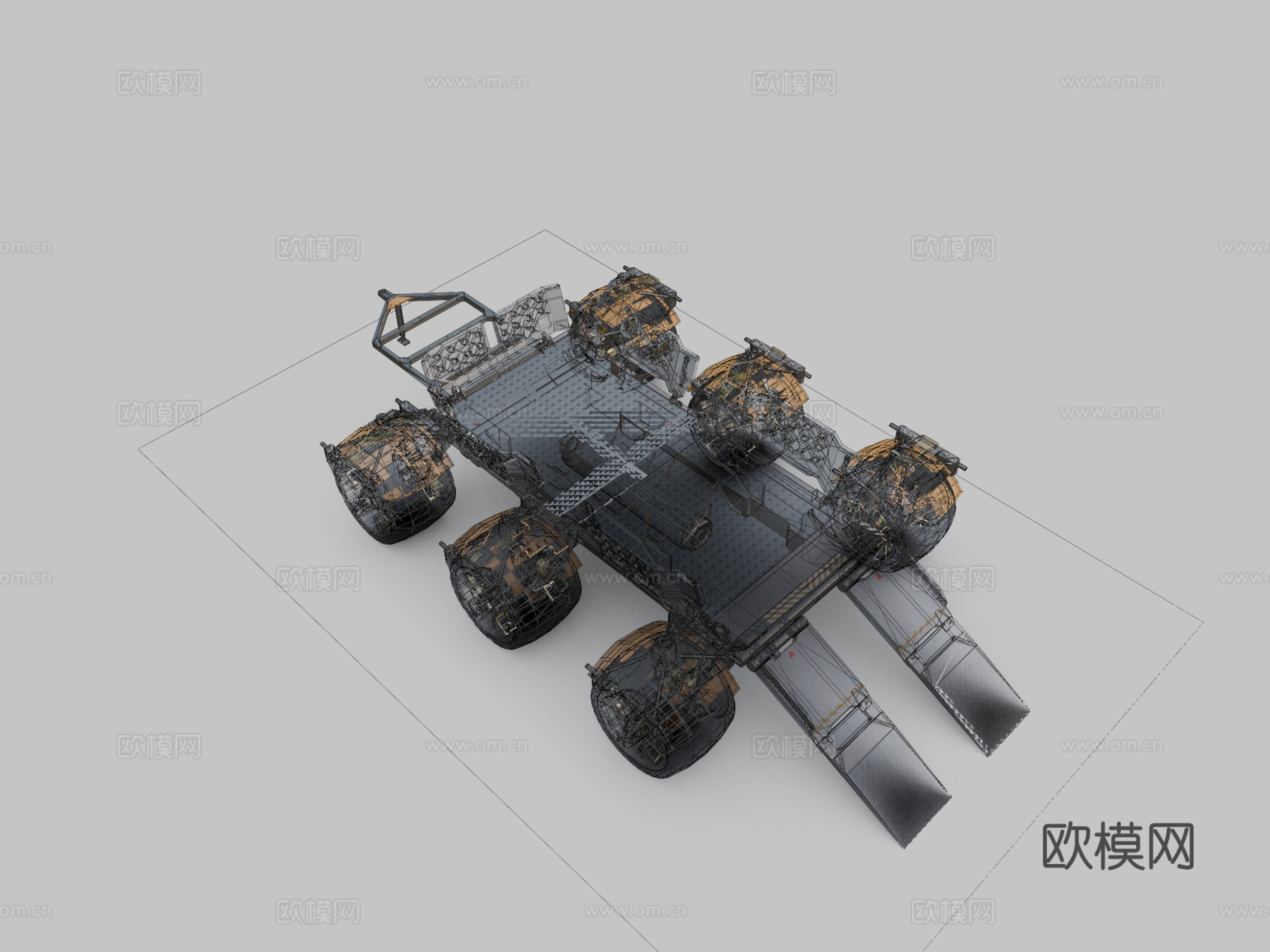 火星漫游车su模型