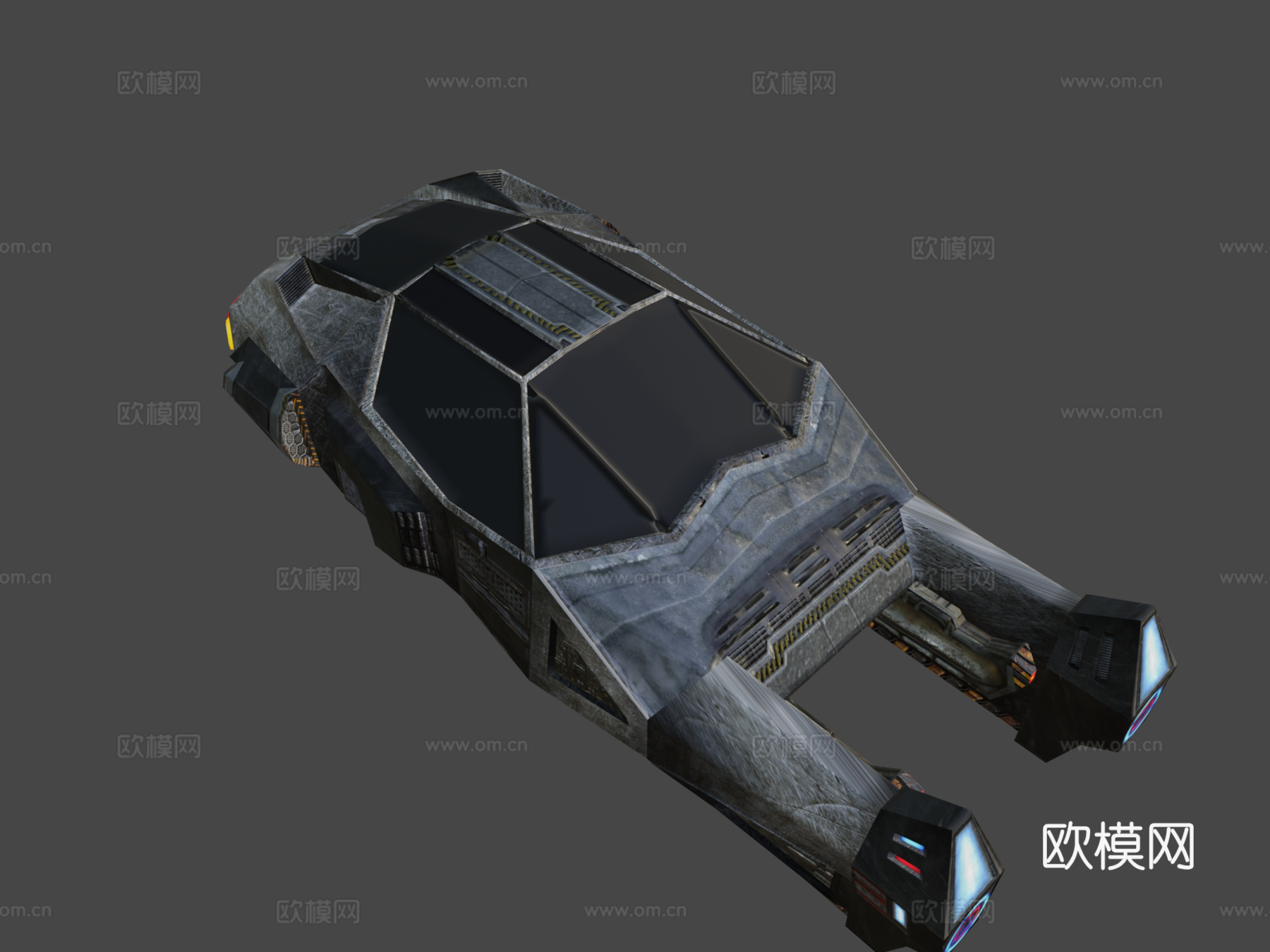 赛博朋克异世界警察拦截器su模型