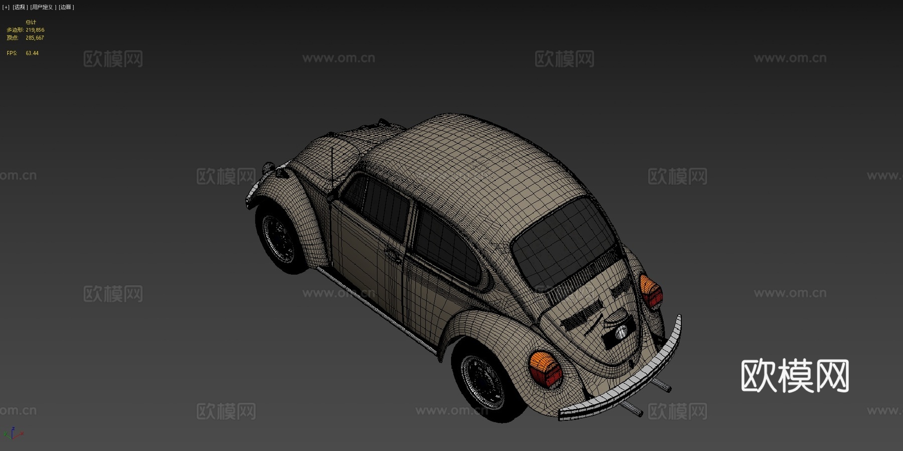 大众甲壳虫198su模型