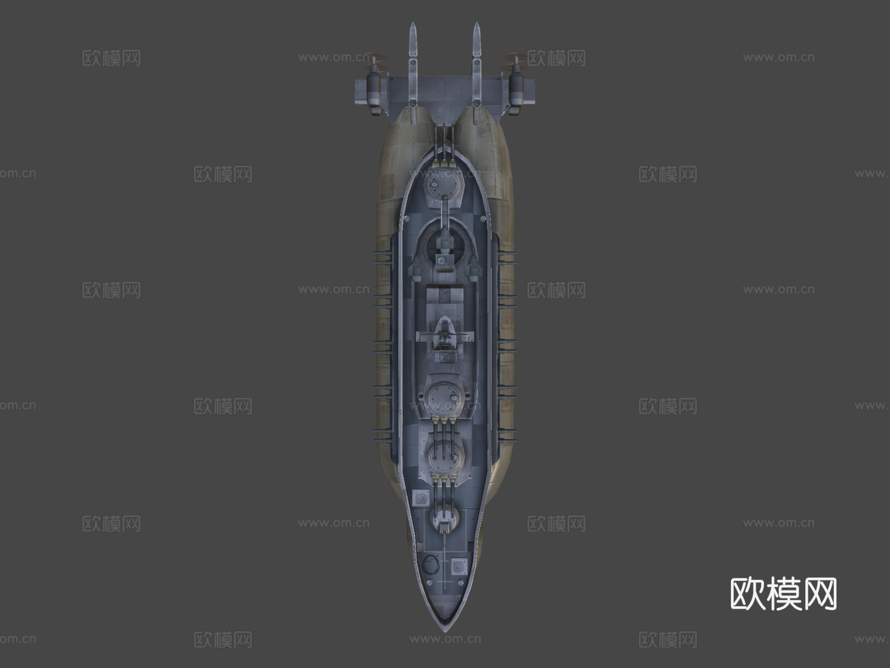 风暴围攻飞艇su模型
