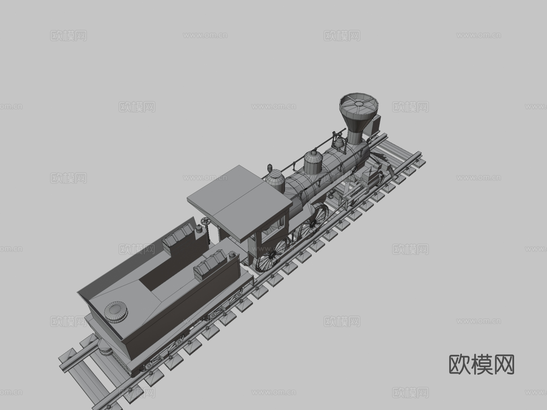 蒸汽火车su模型