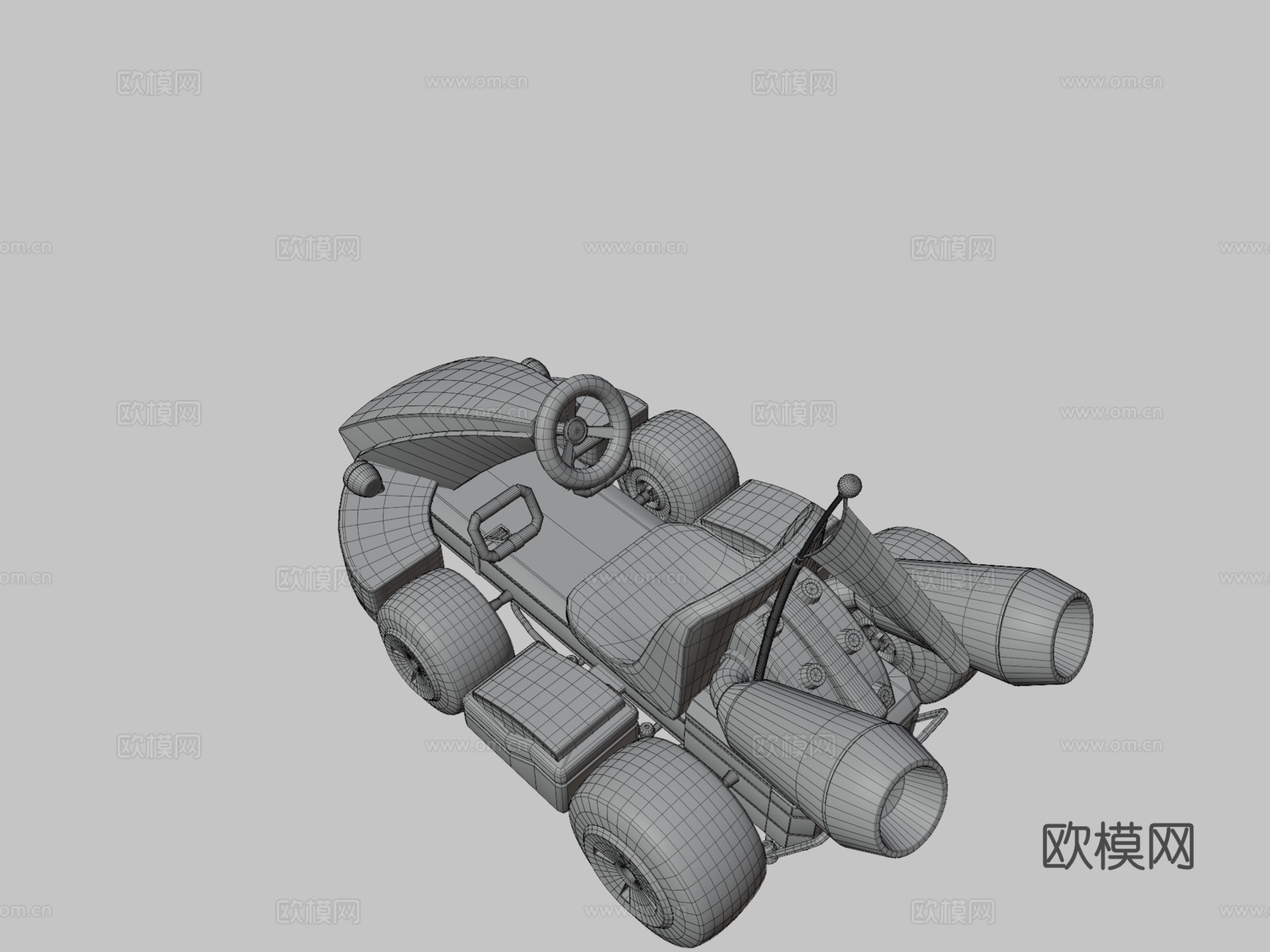 耀西卡丁车su模型