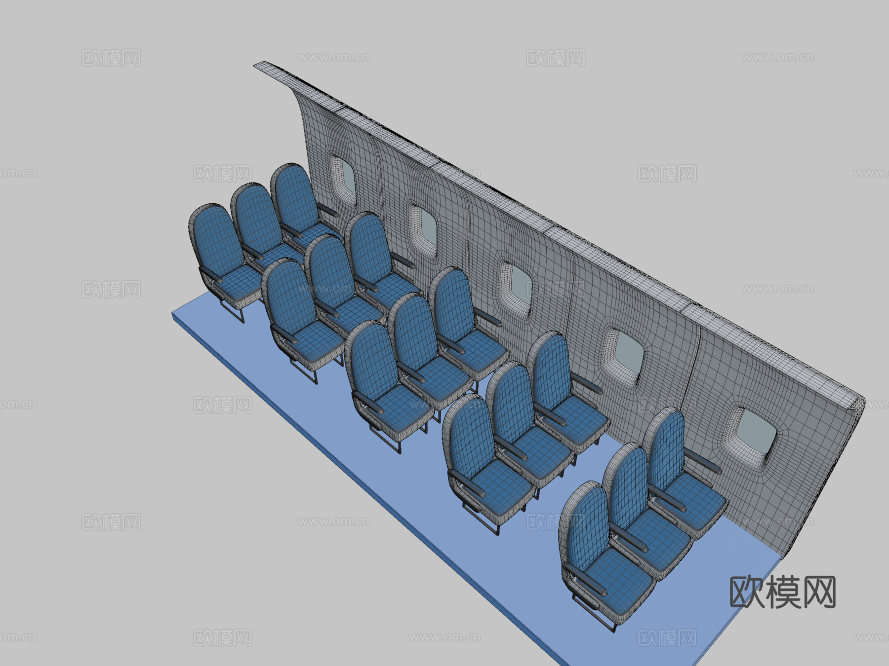 飞机内部su模型