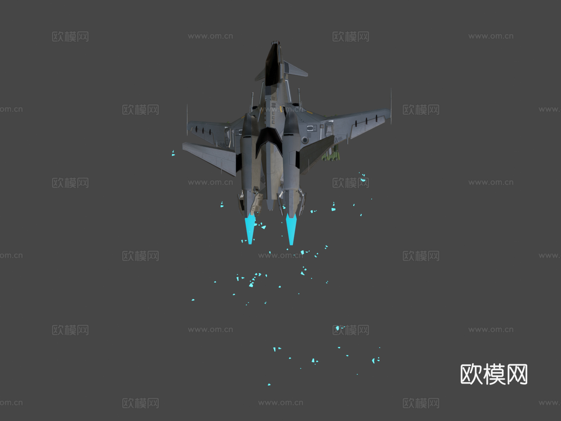 低多边形飞机 毒蛇su模型