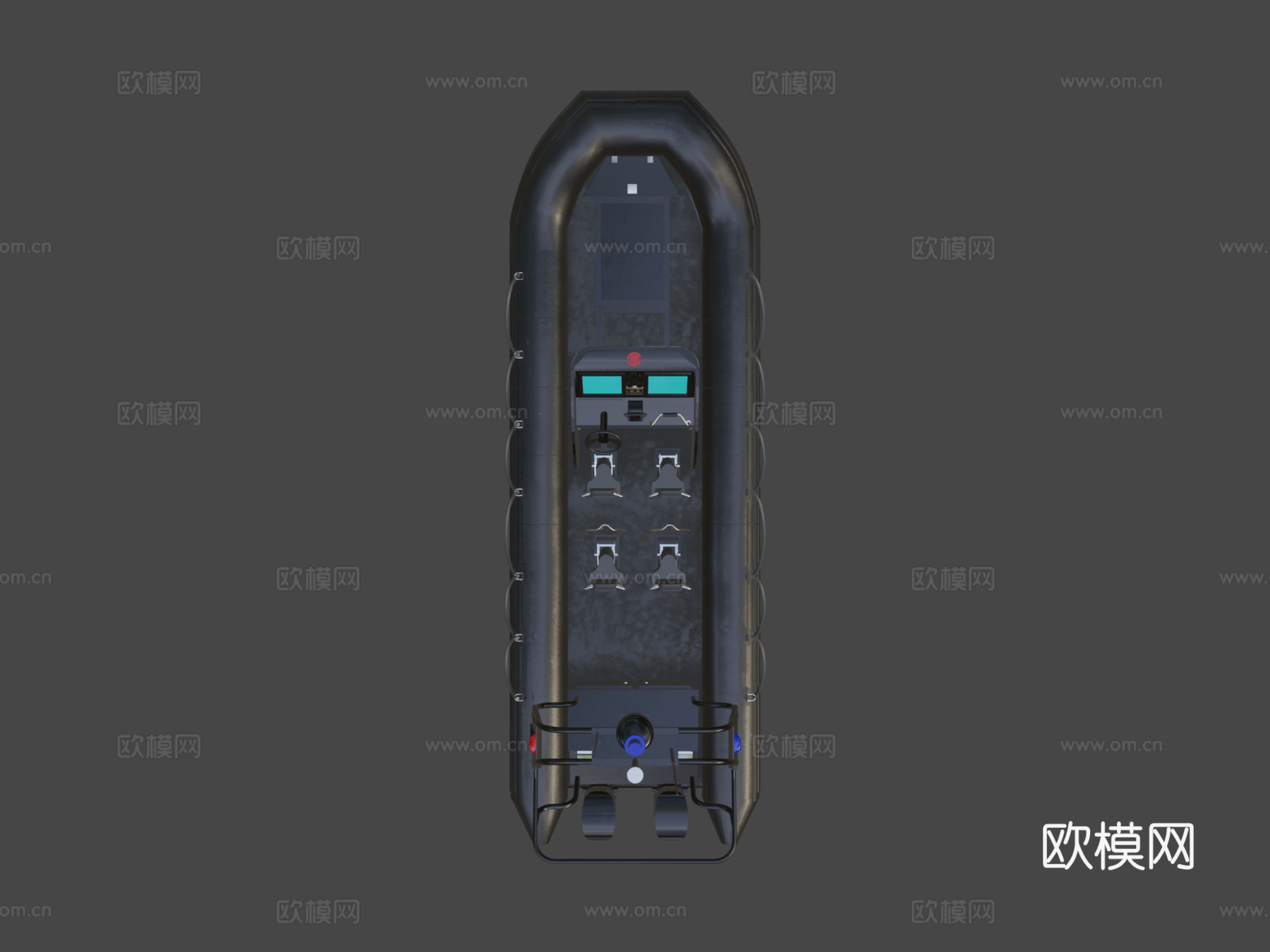 黄道带警用艇su模型