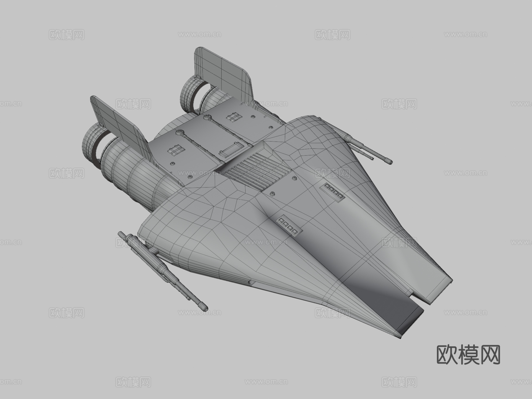 反抗军 A翼 星球大战su模型