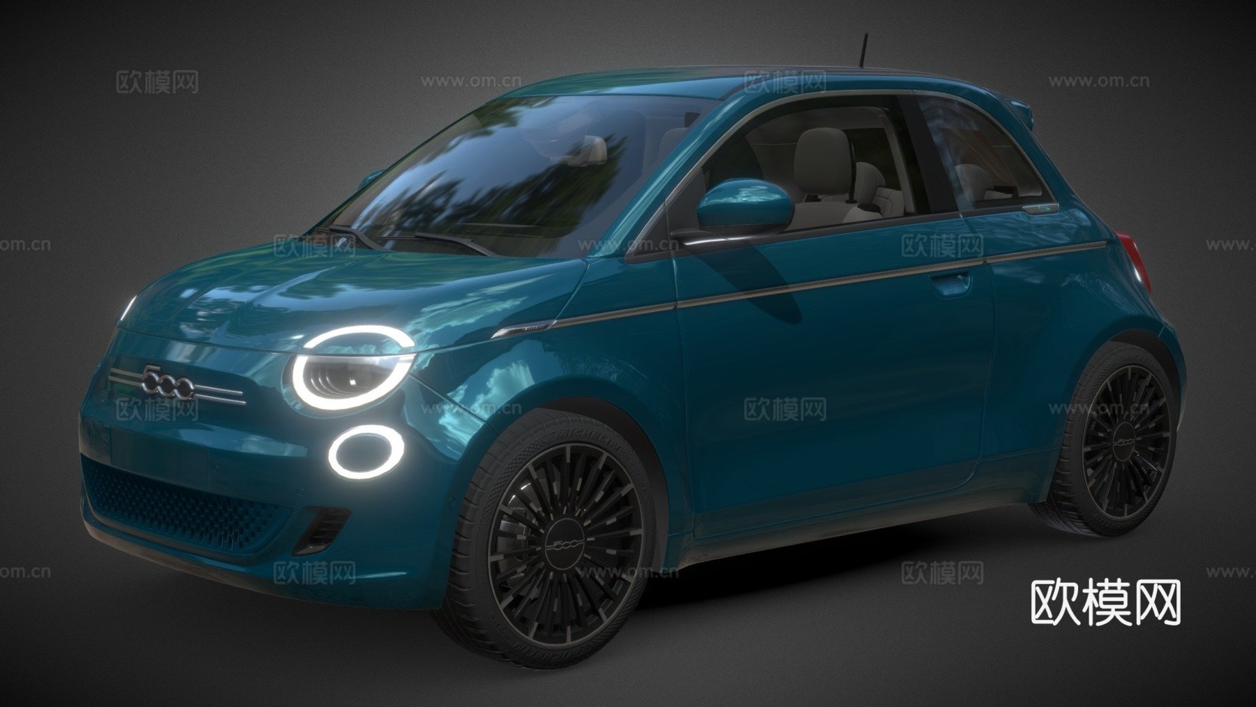 菲亚特500su模型