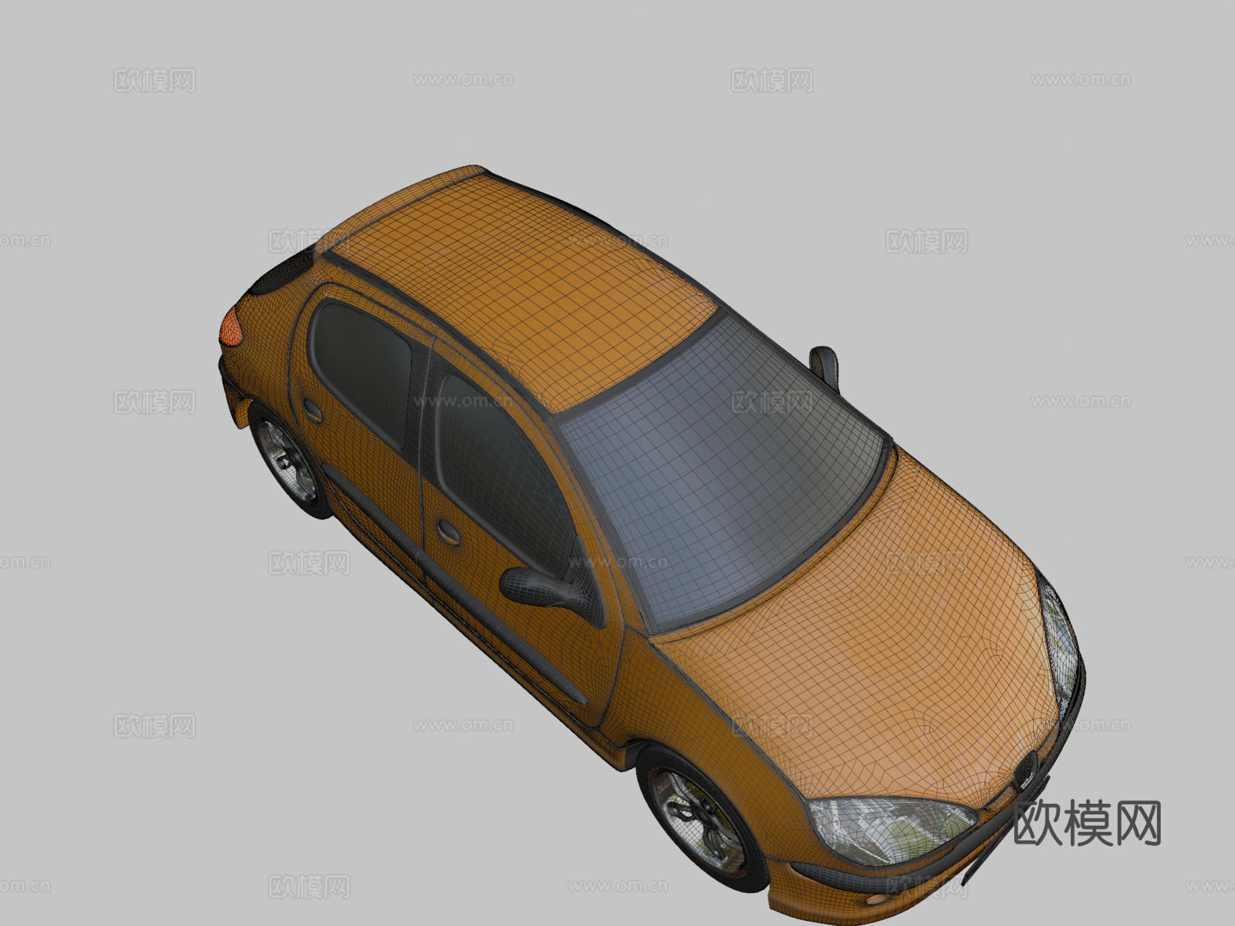 汽车 标致 206su模型