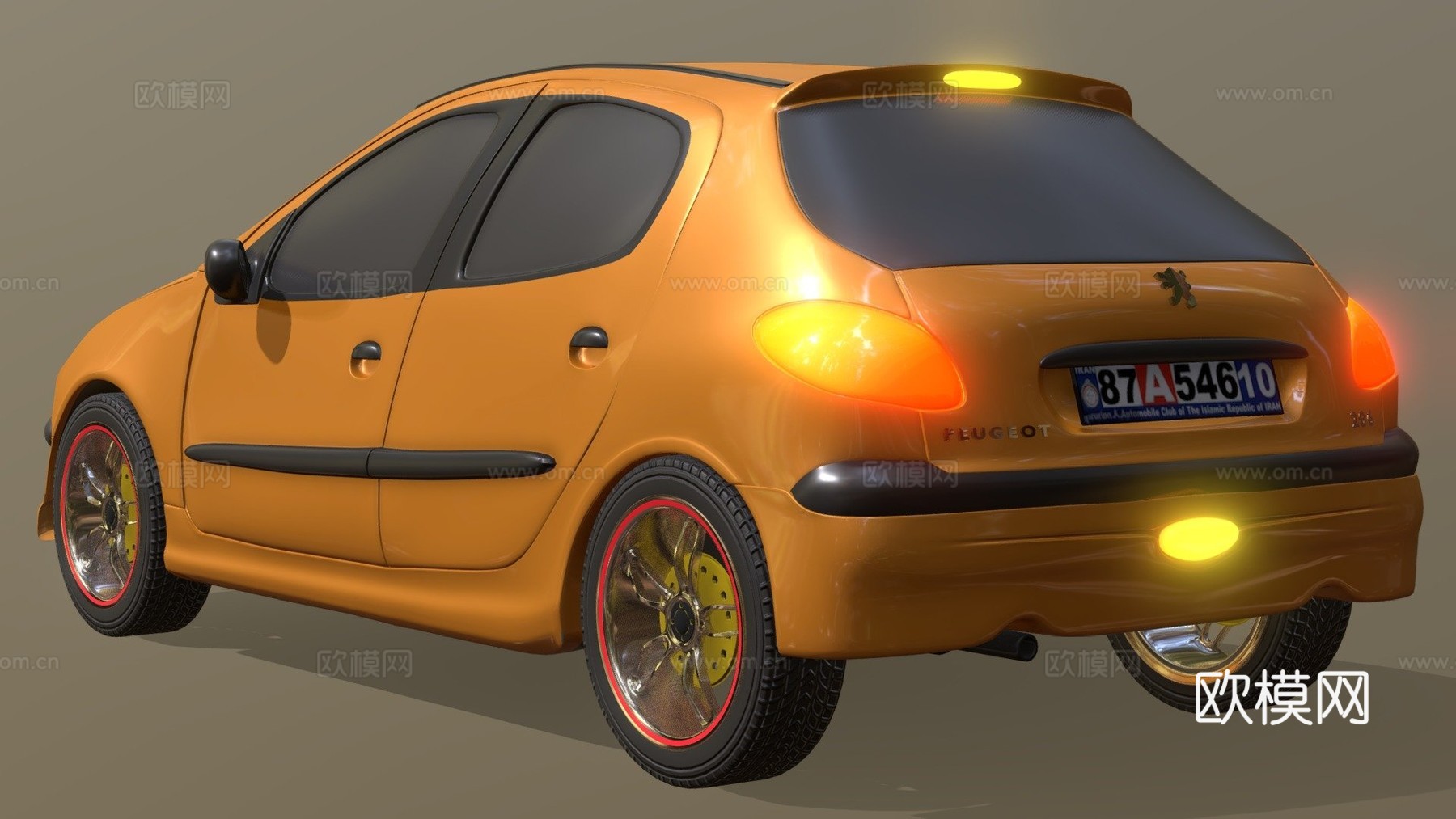 汽车 标致 206su模型